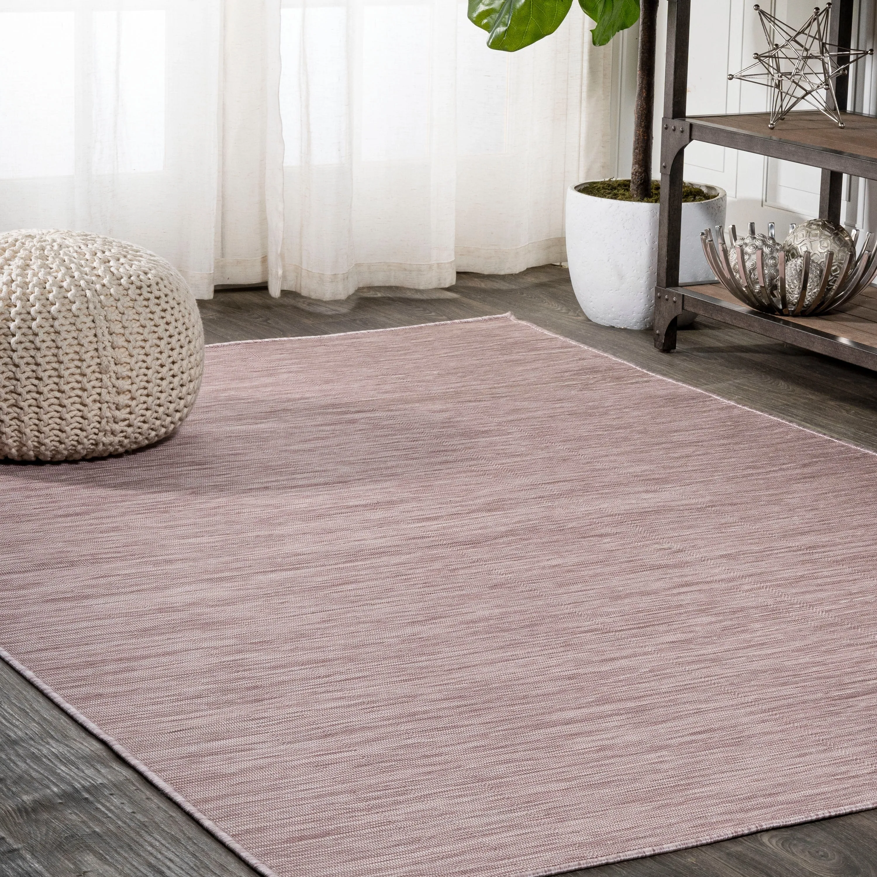 JONATHAN Y Bo Modern Flatweave Solid Area Rug