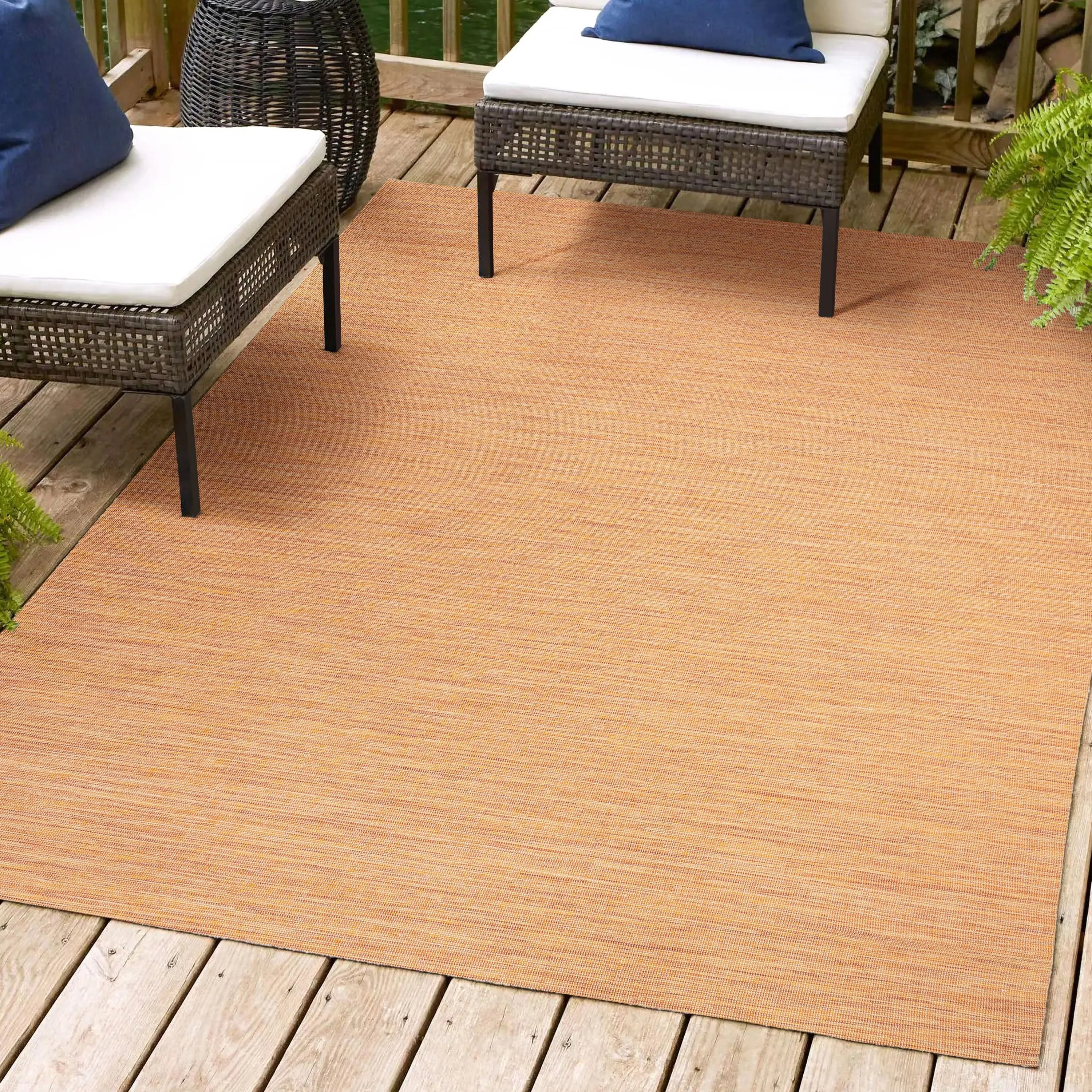 JONATHAN Y Bo Modern Flatweave Solid Area Rug