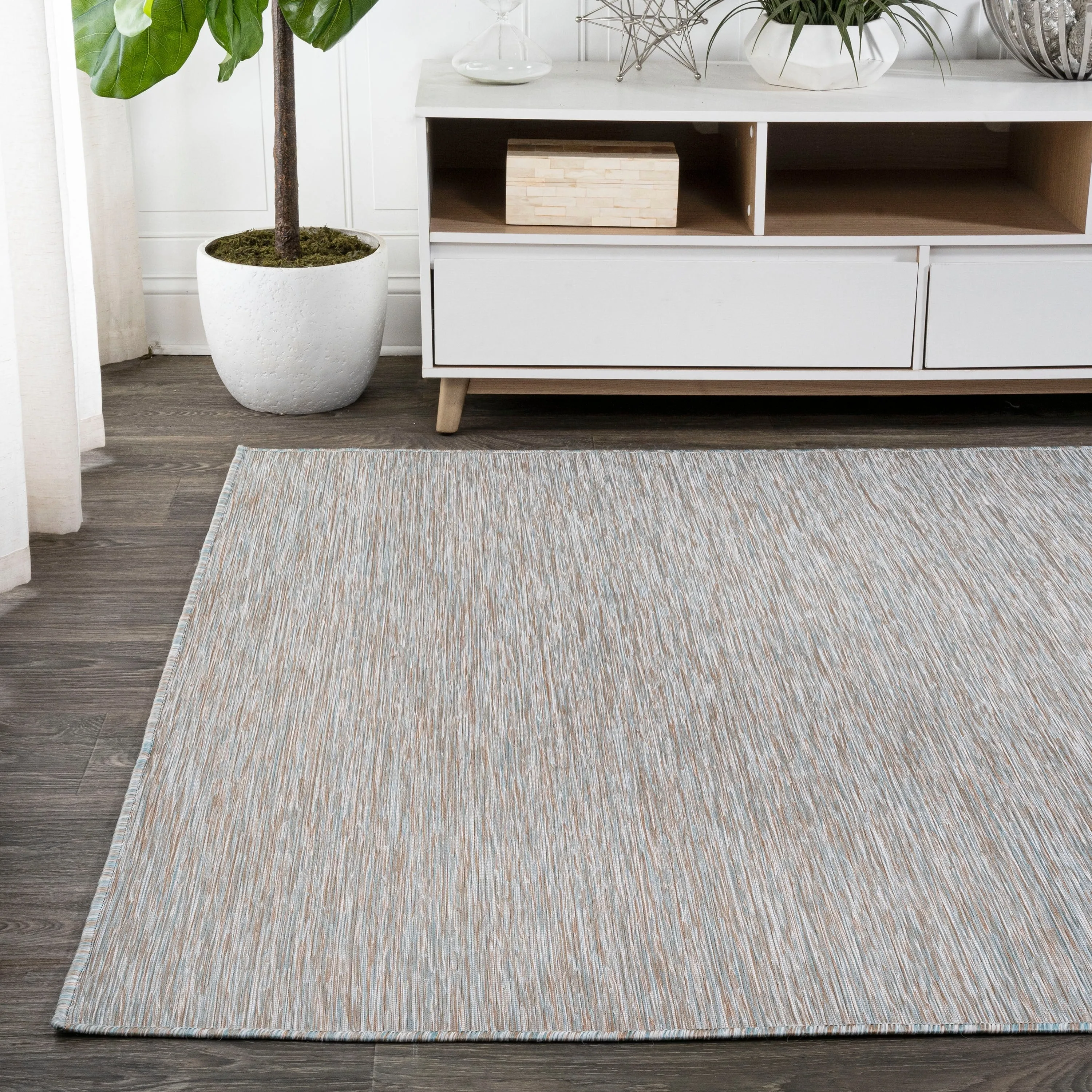 JONATHAN Y Bo Modern Flatweave Solid Area Rug