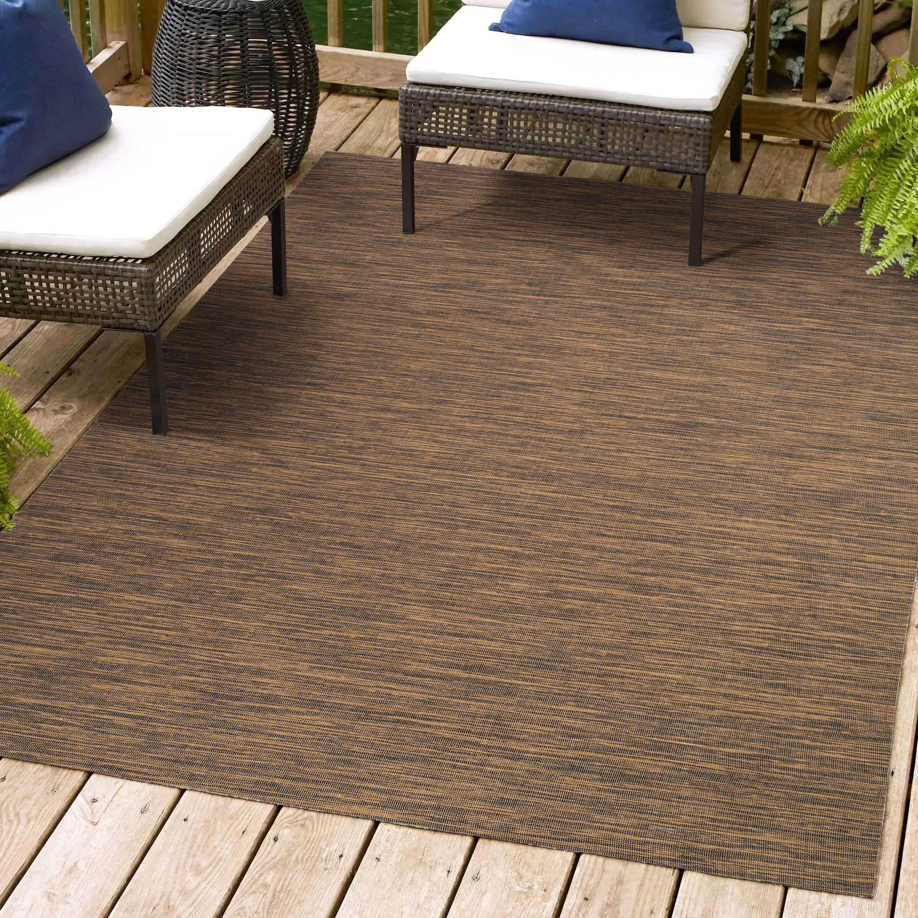 JONATHAN Y Bo Modern Flatweave Solid Area Rug