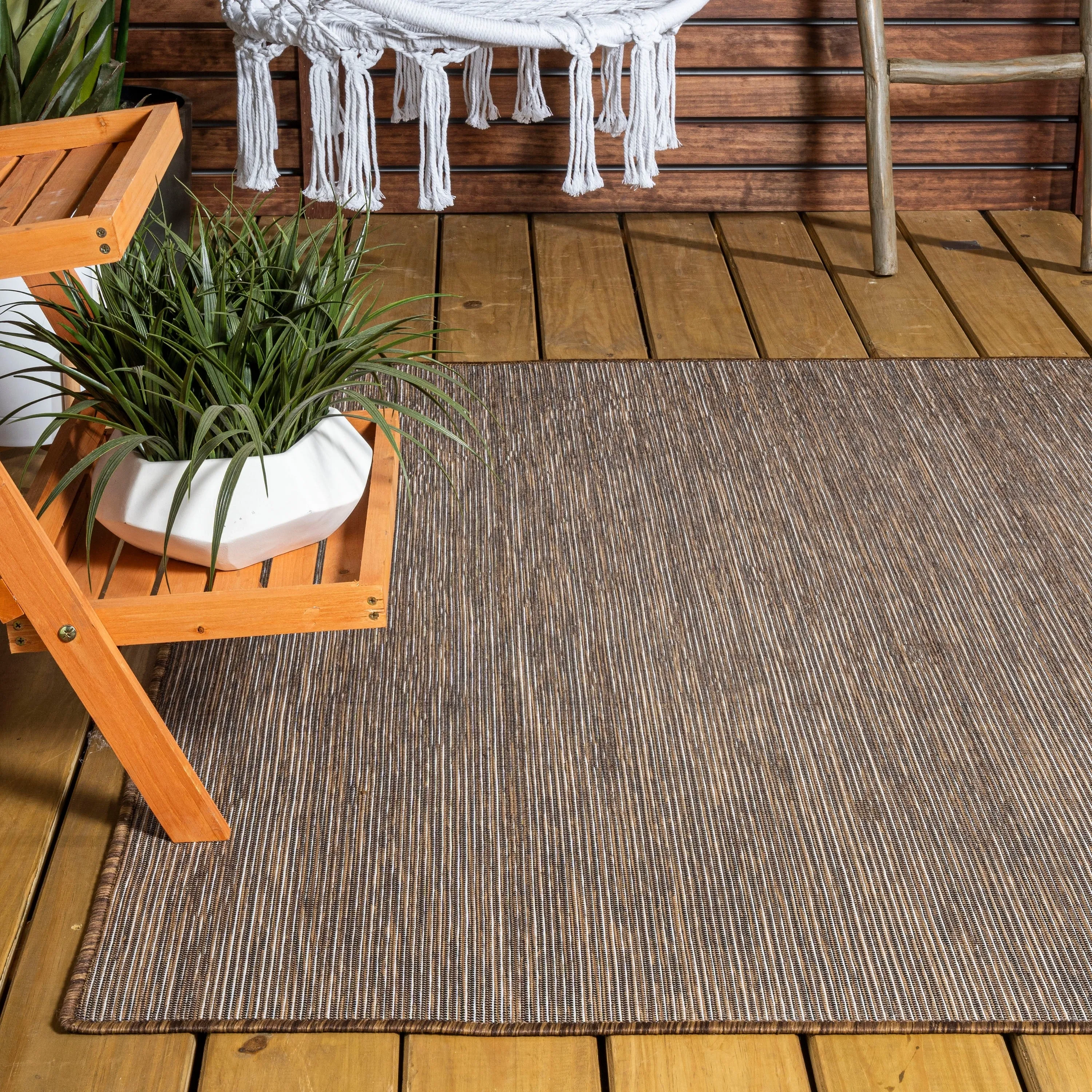 JONATHAN Y Bo Modern Flatweave Solid Area Rug