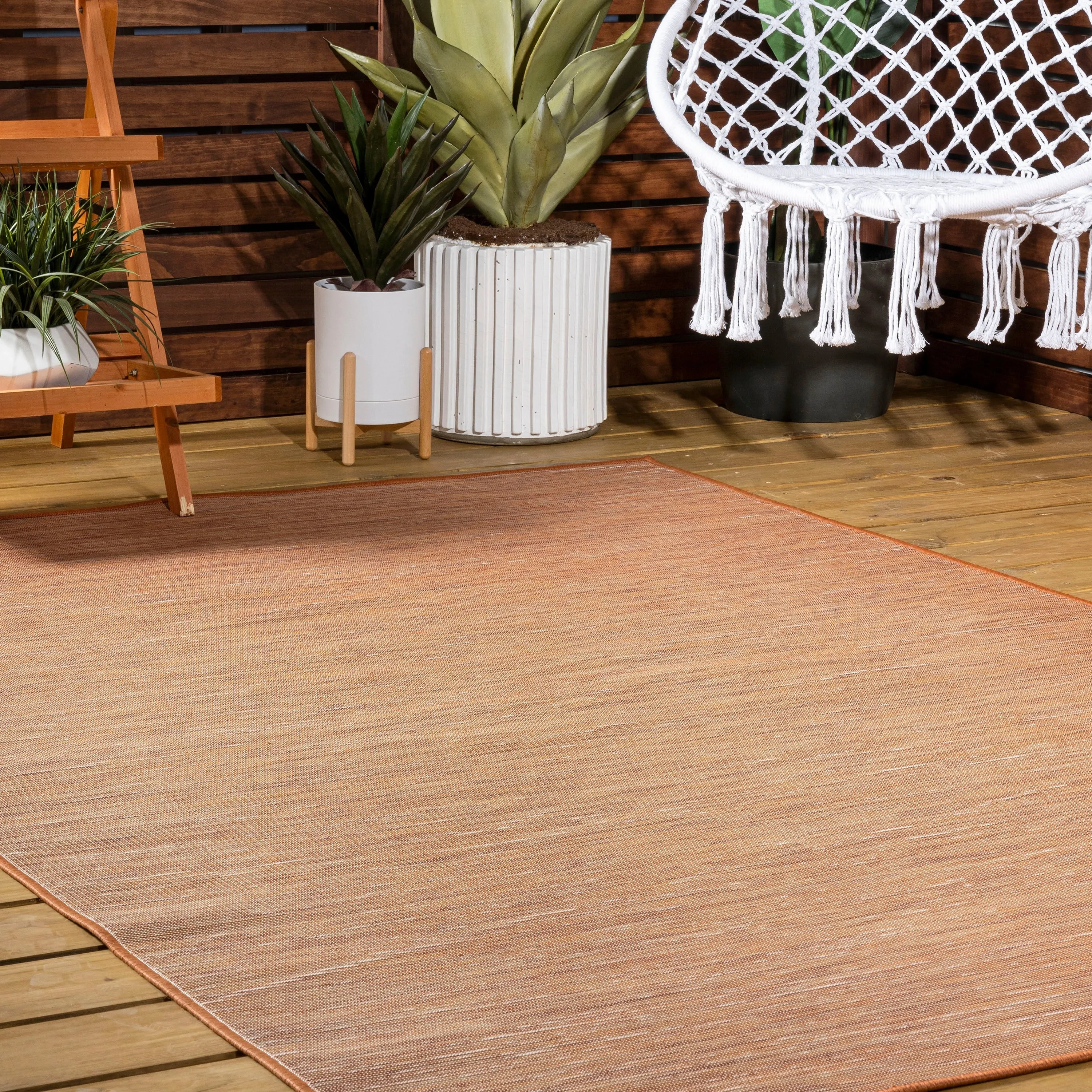 JONATHAN Y Bo Modern Flatweave Solid Area Rug