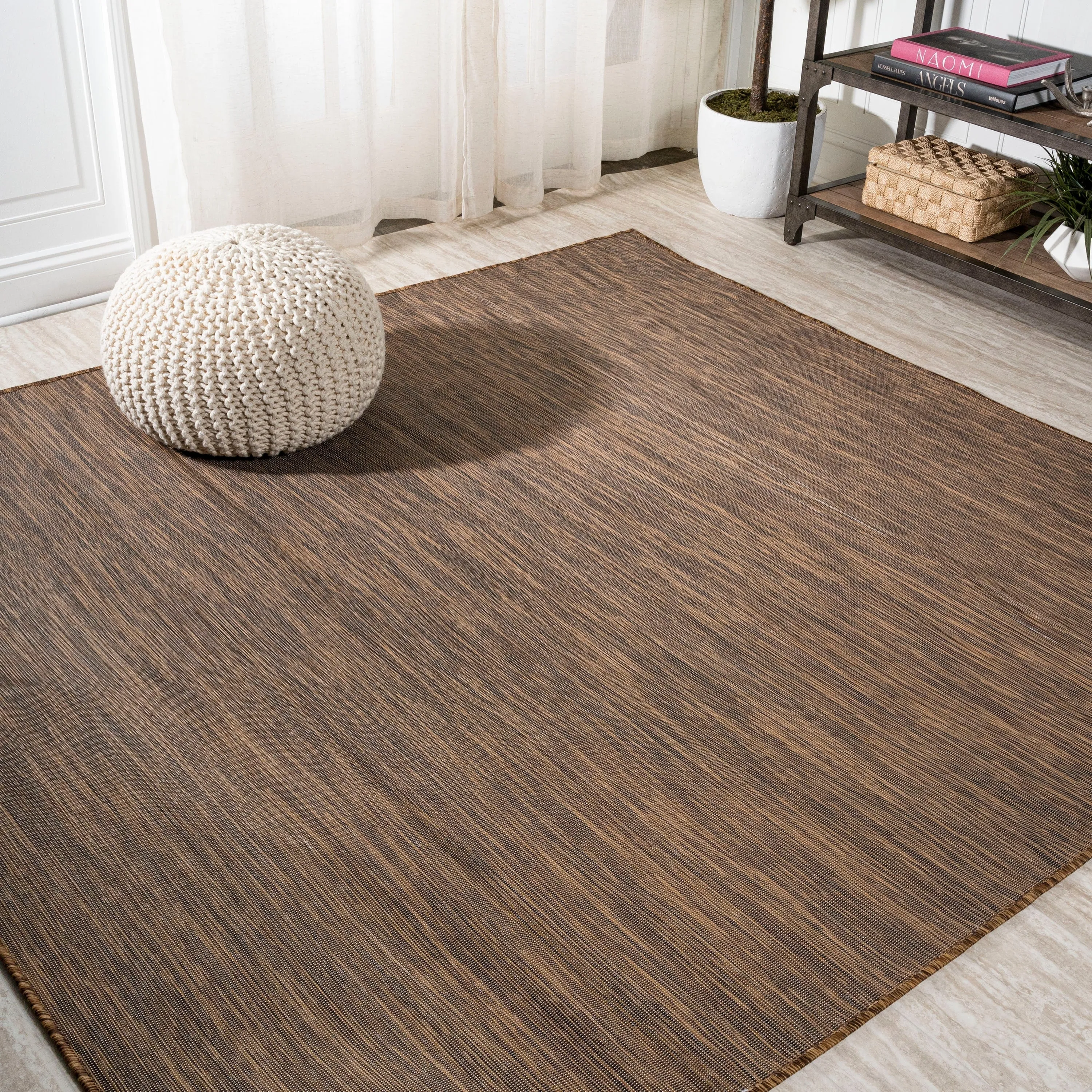 JONATHAN Y Bo Modern Flatweave Solid Area Rug