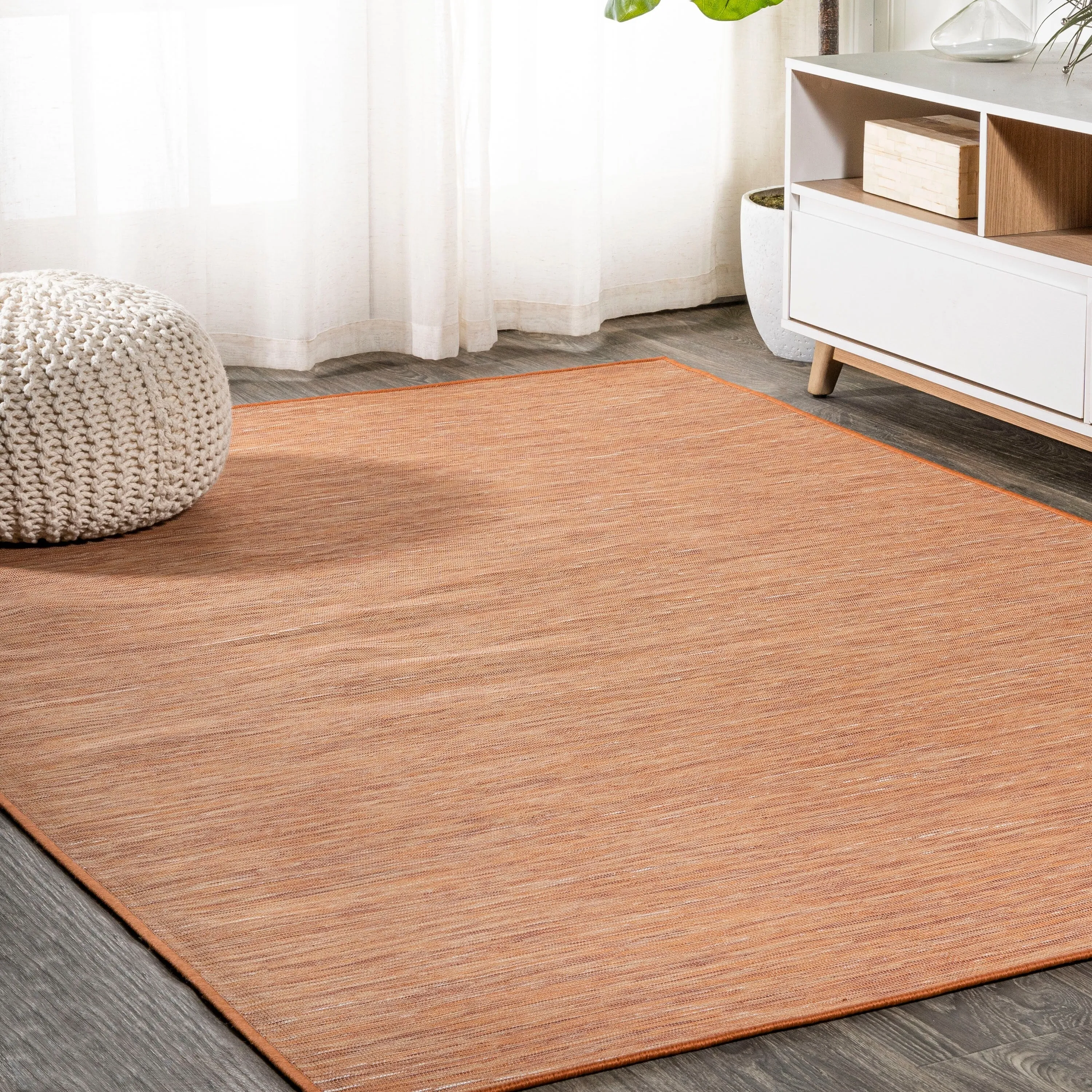 JONATHAN Y Bo Modern Flatweave Solid Area Rug