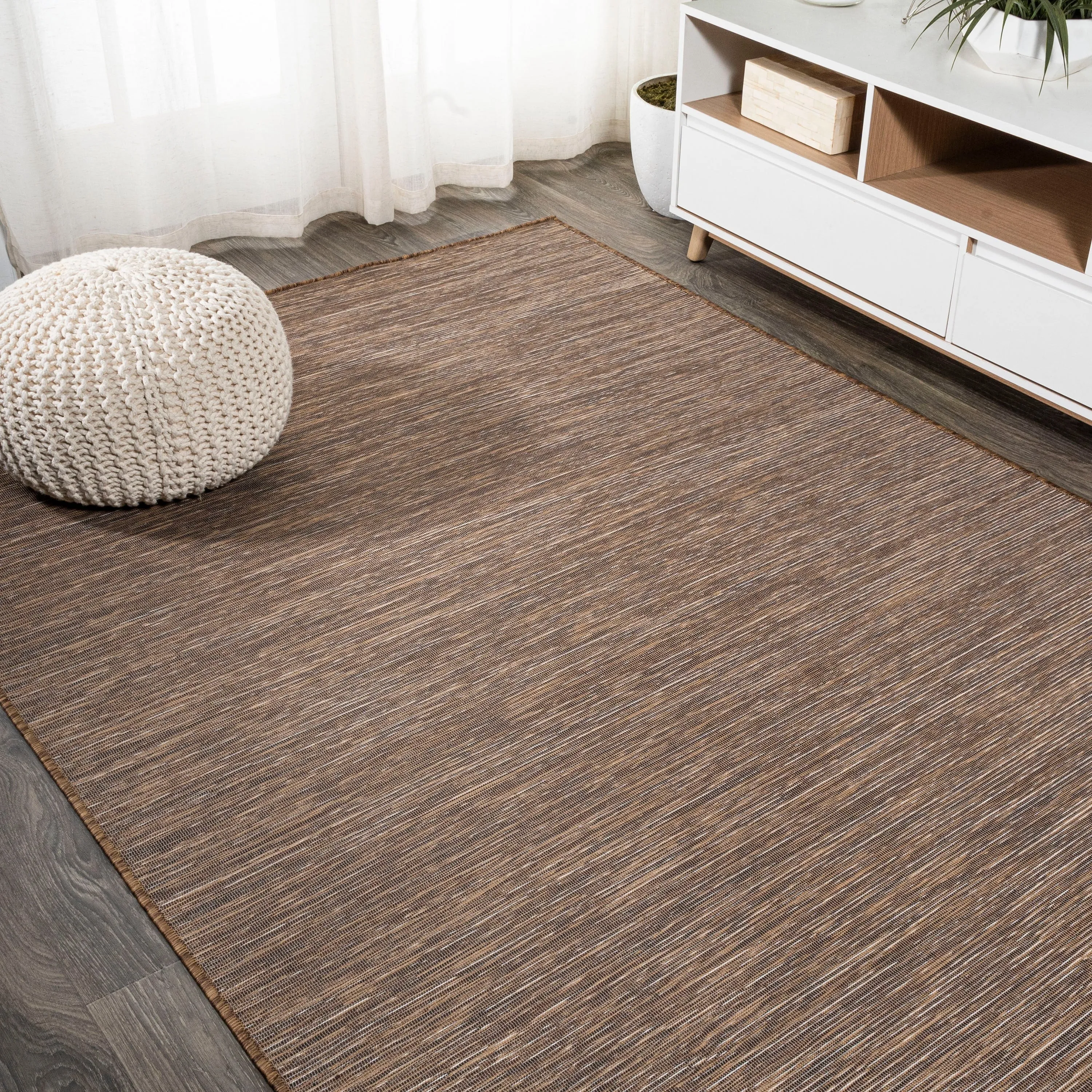 JONATHAN Y Bo Modern Flatweave Solid Area Rug