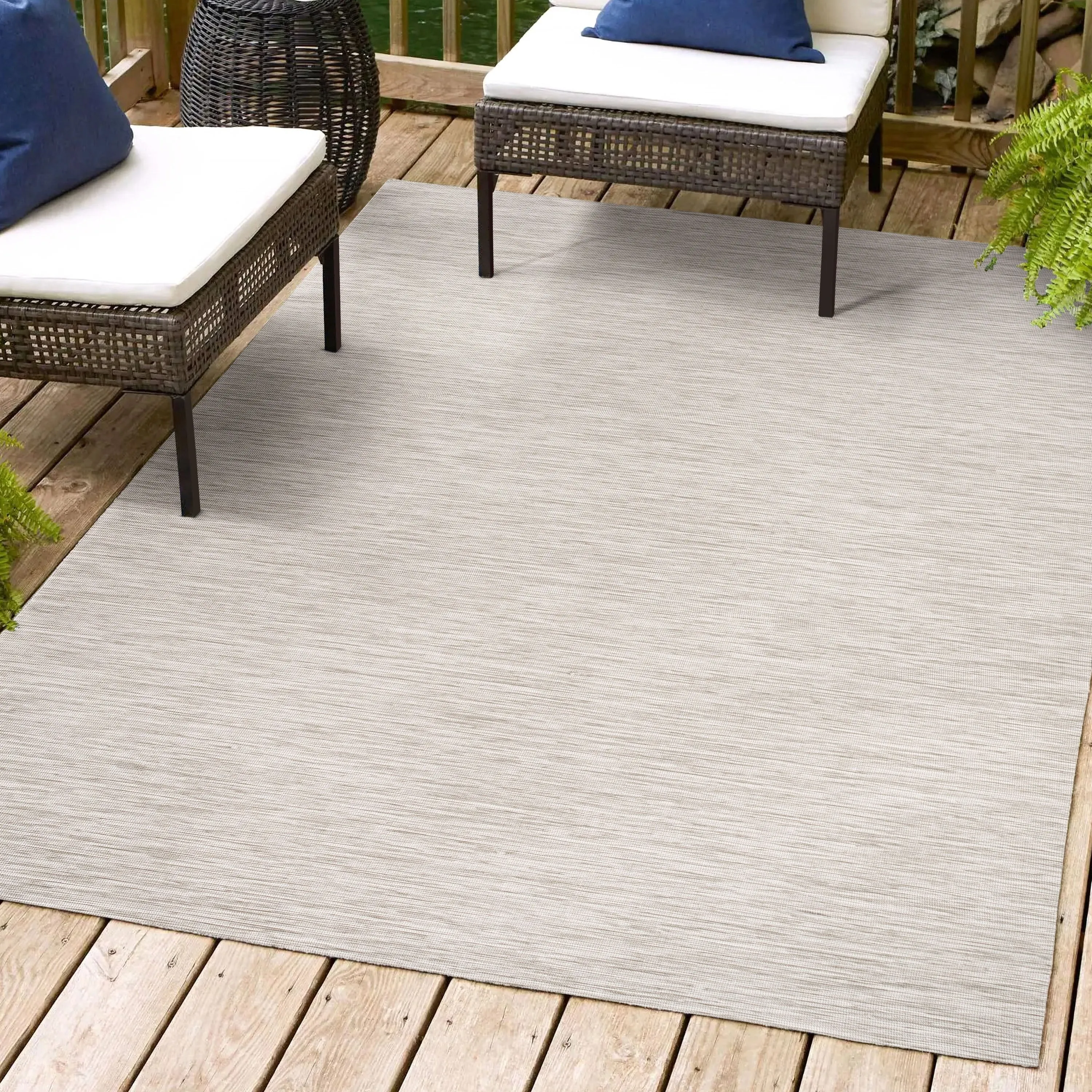 JONATHAN Y Bo Modern Flatweave Solid Area Rug
