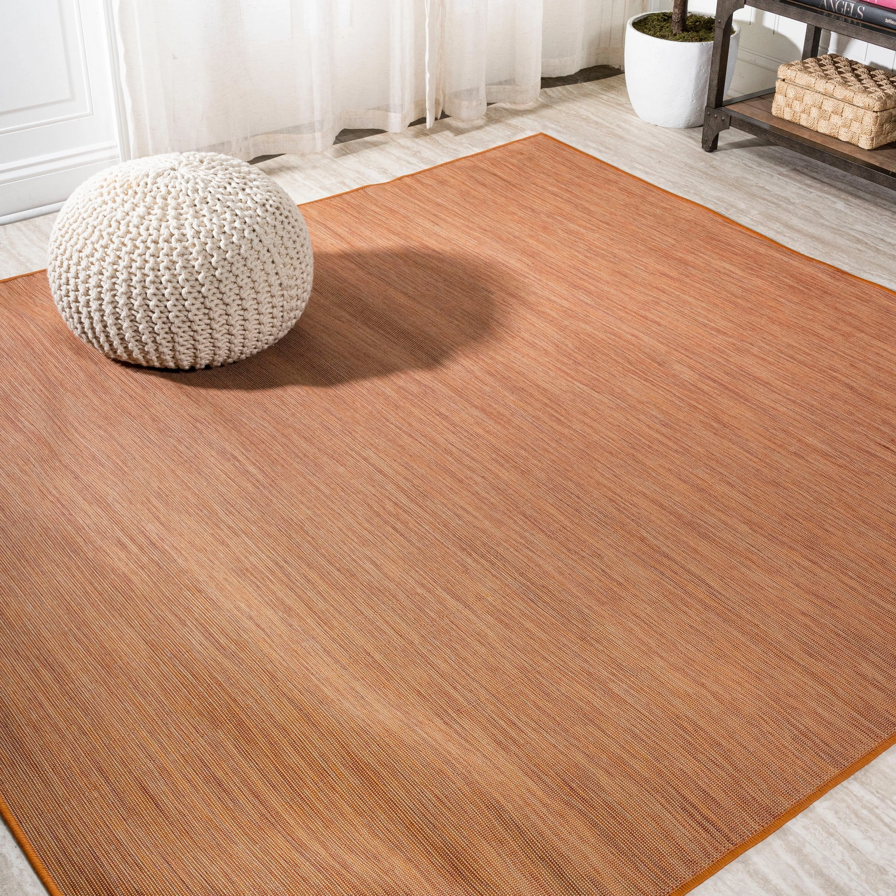JONATHAN Y Bo Modern Flatweave Solid Area Rug