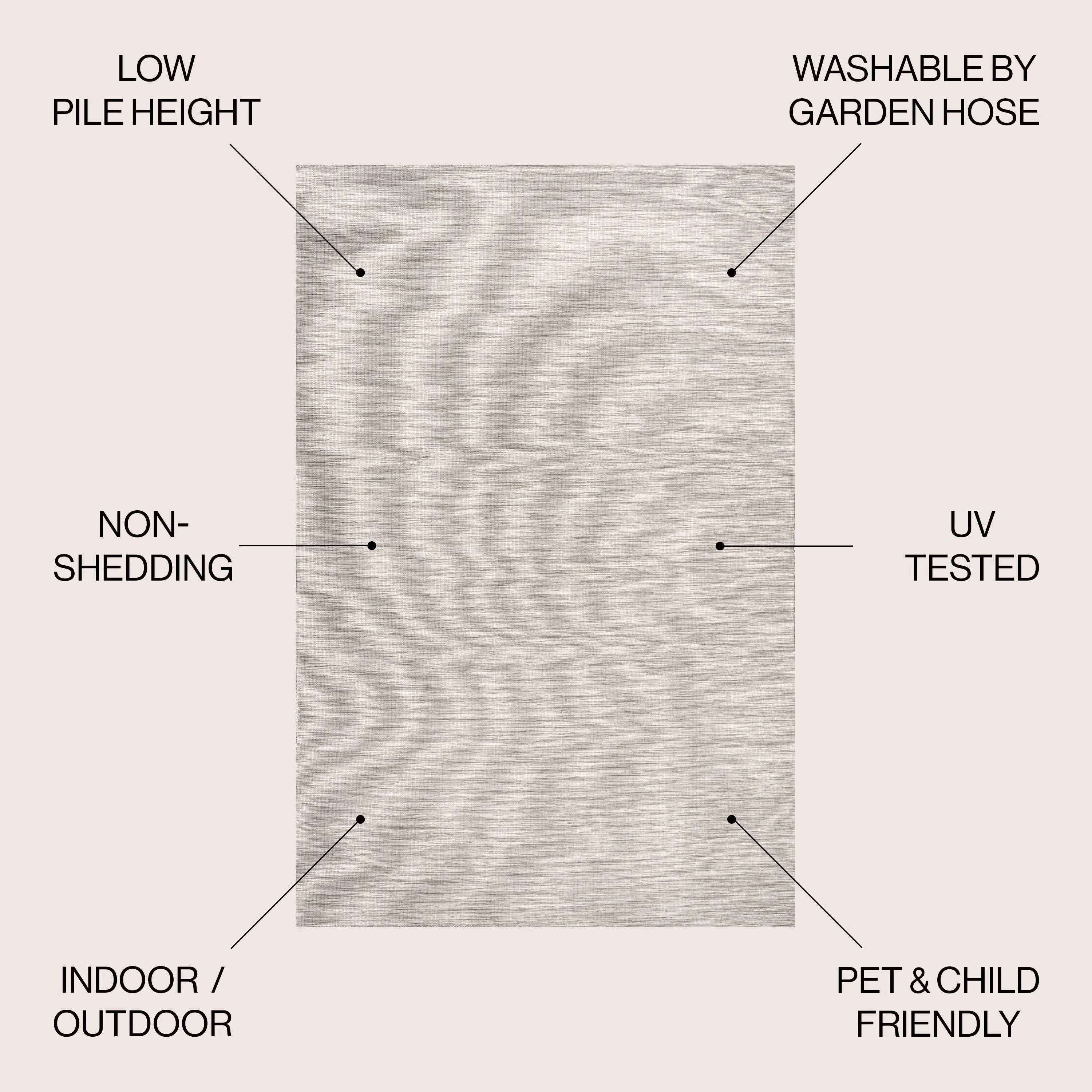 JONATHAN Y Bo Modern Flatweave Solid Area Rug