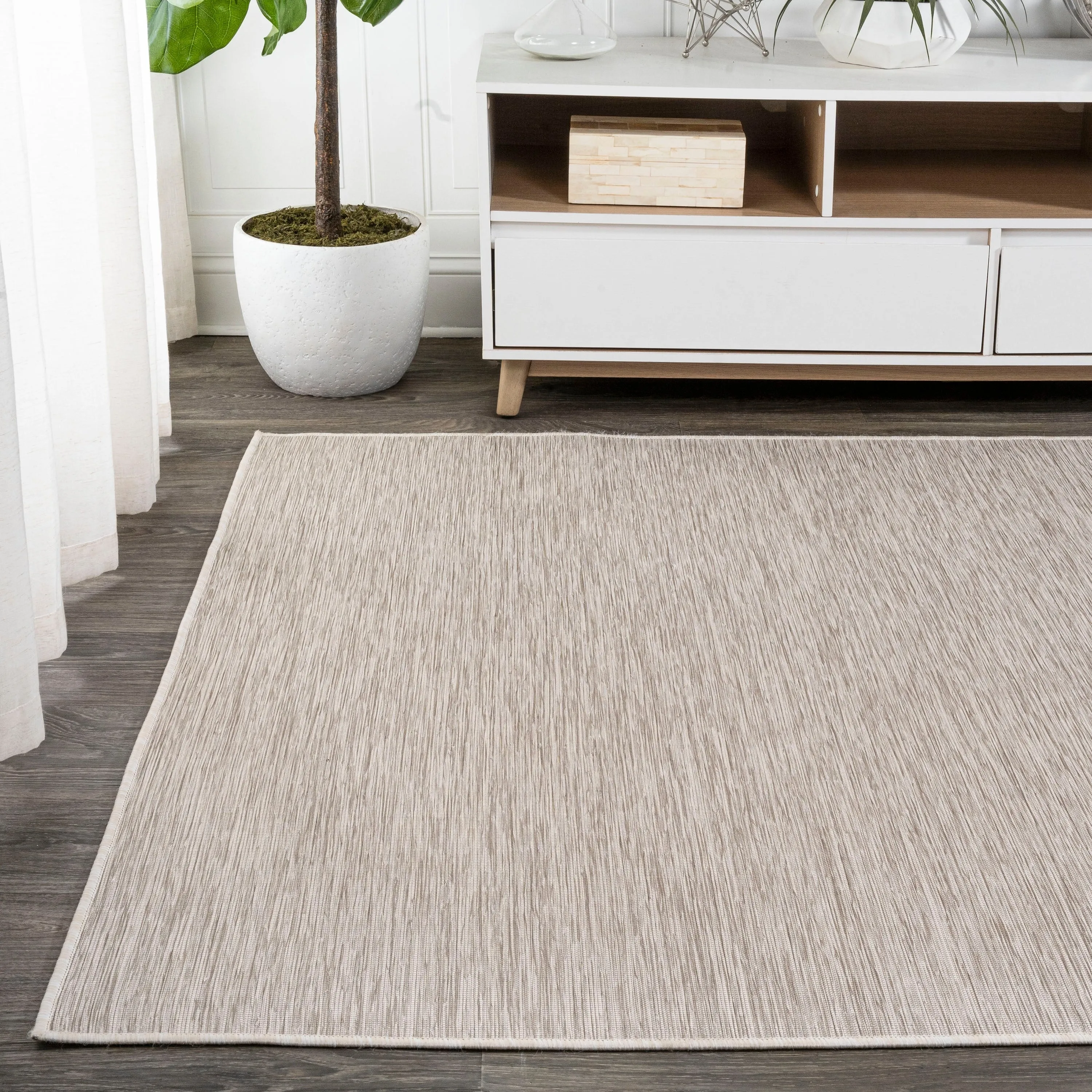 JONATHAN Y Bo Modern Flatweave Solid Area Rug