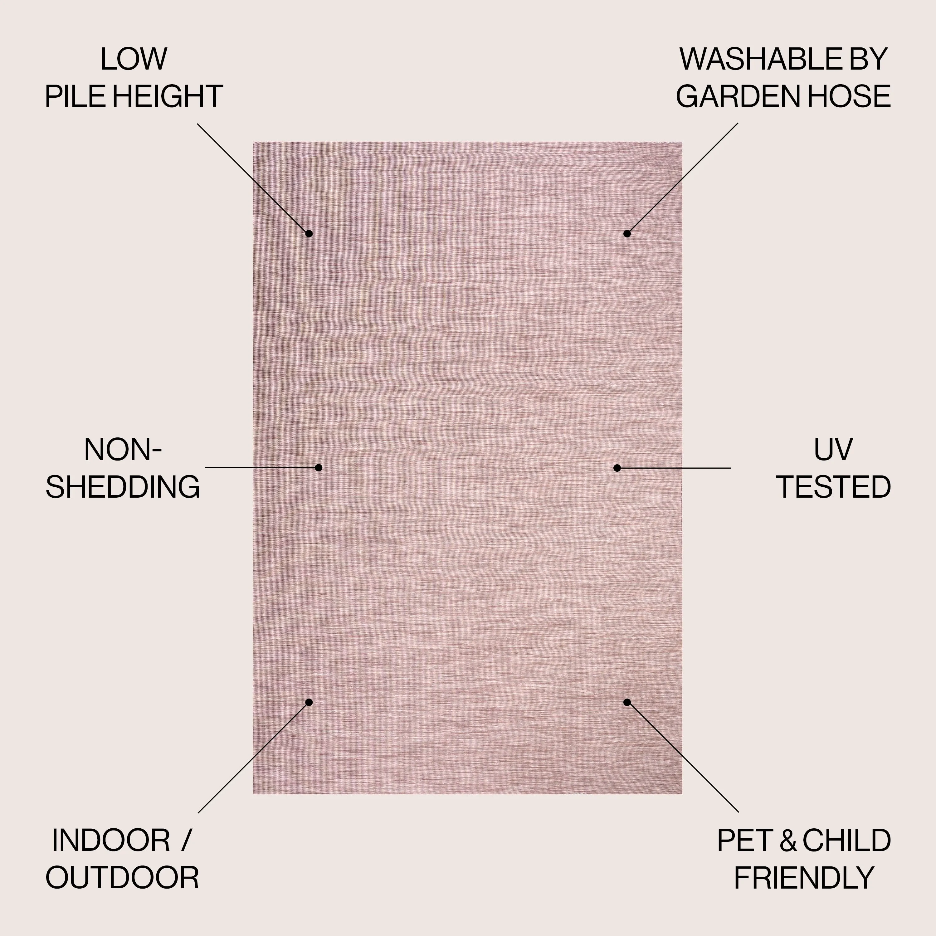 JONATHAN Y Bo Modern Flatweave Solid Area Rug