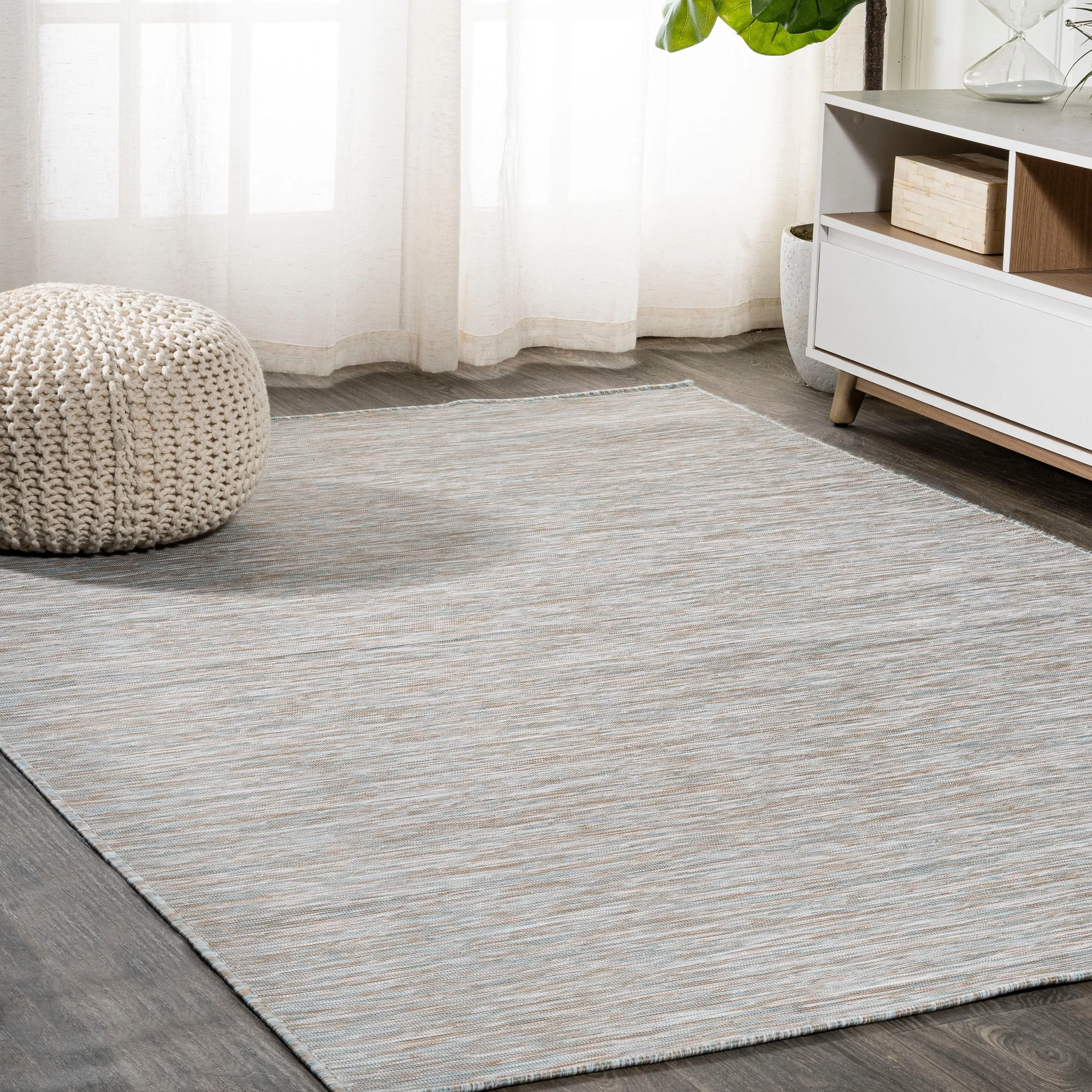 JONATHAN Y Bo Modern Flatweave Solid Area Rug