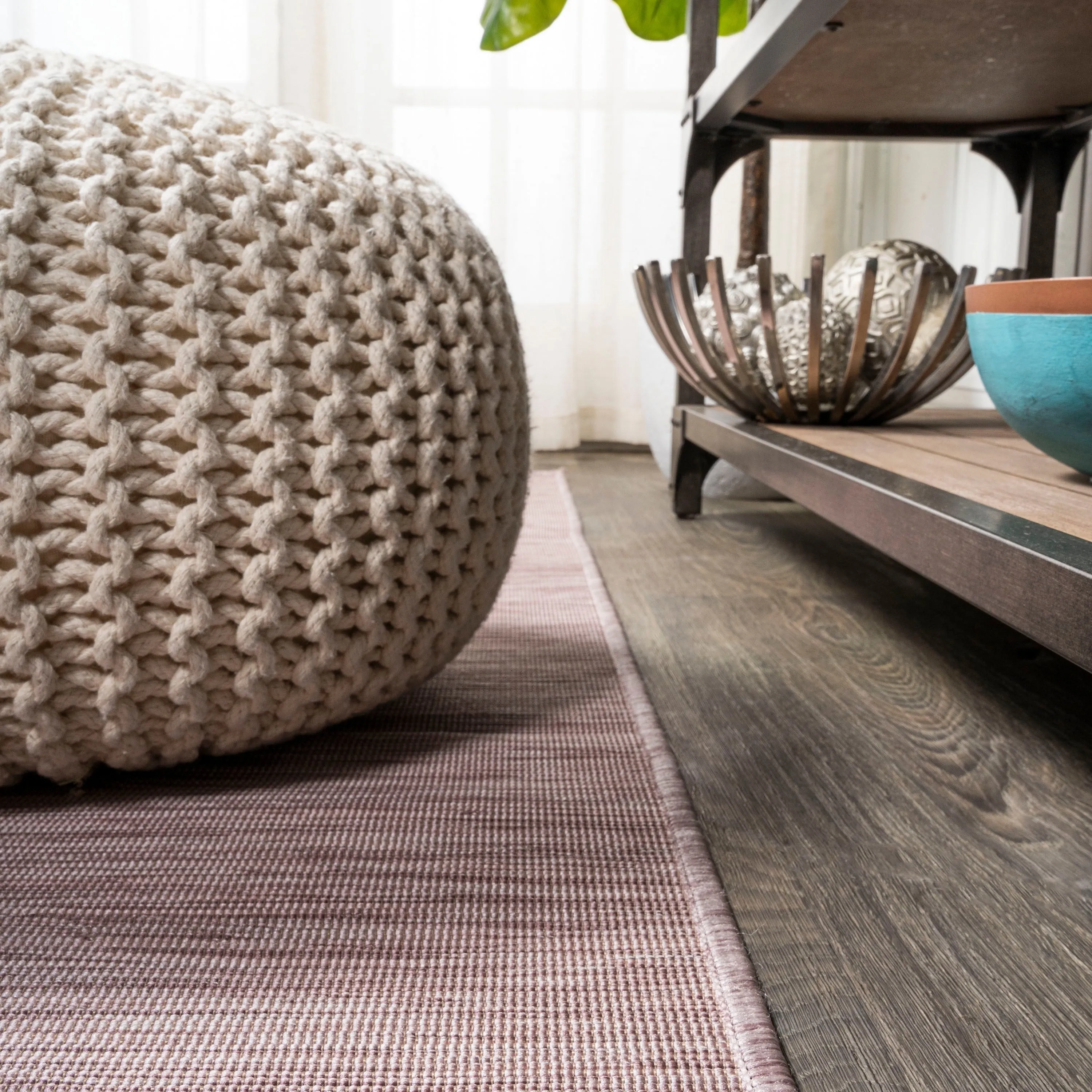 JONATHAN Y Bo Modern Flatweave Solid Area Rug