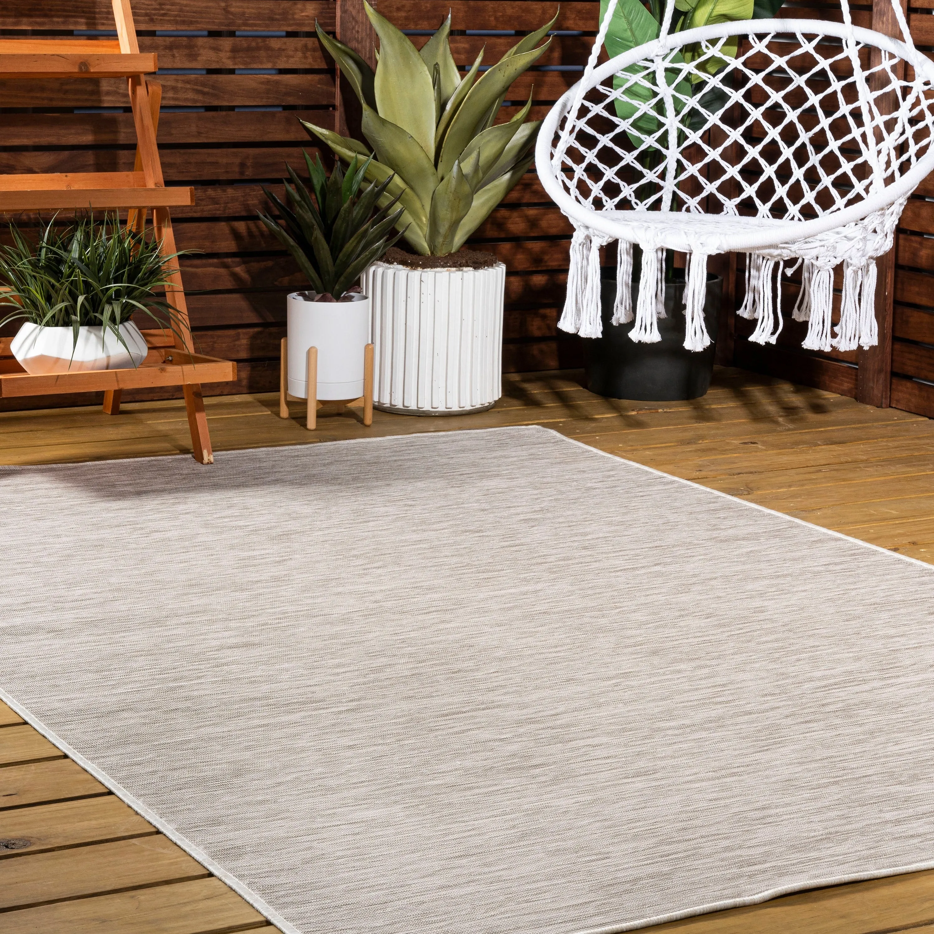 JONATHAN Y Bo Modern Flatweave Solid Area Rug
