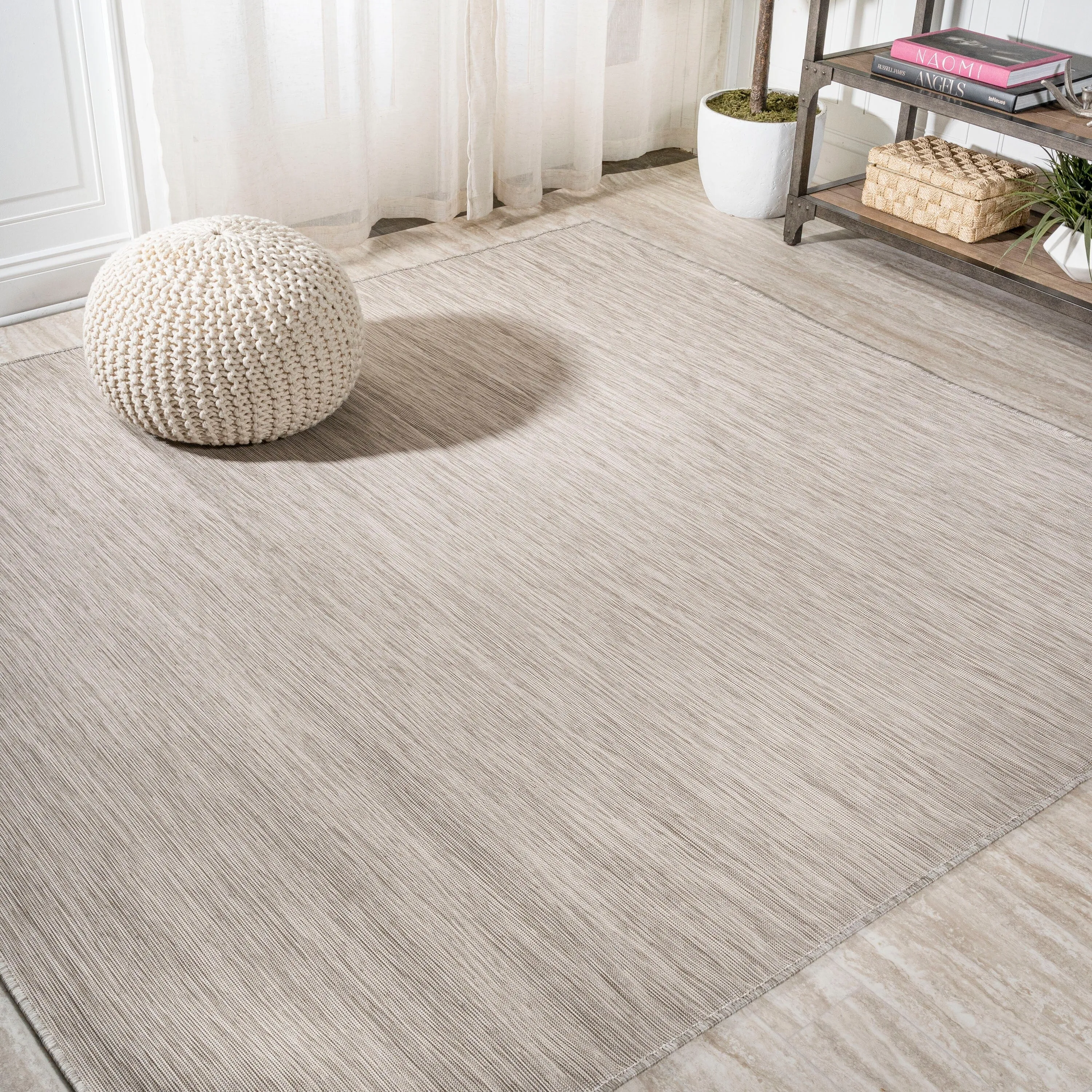 JONATHAN Y Bo Modern Flatweave Solid Area Rug