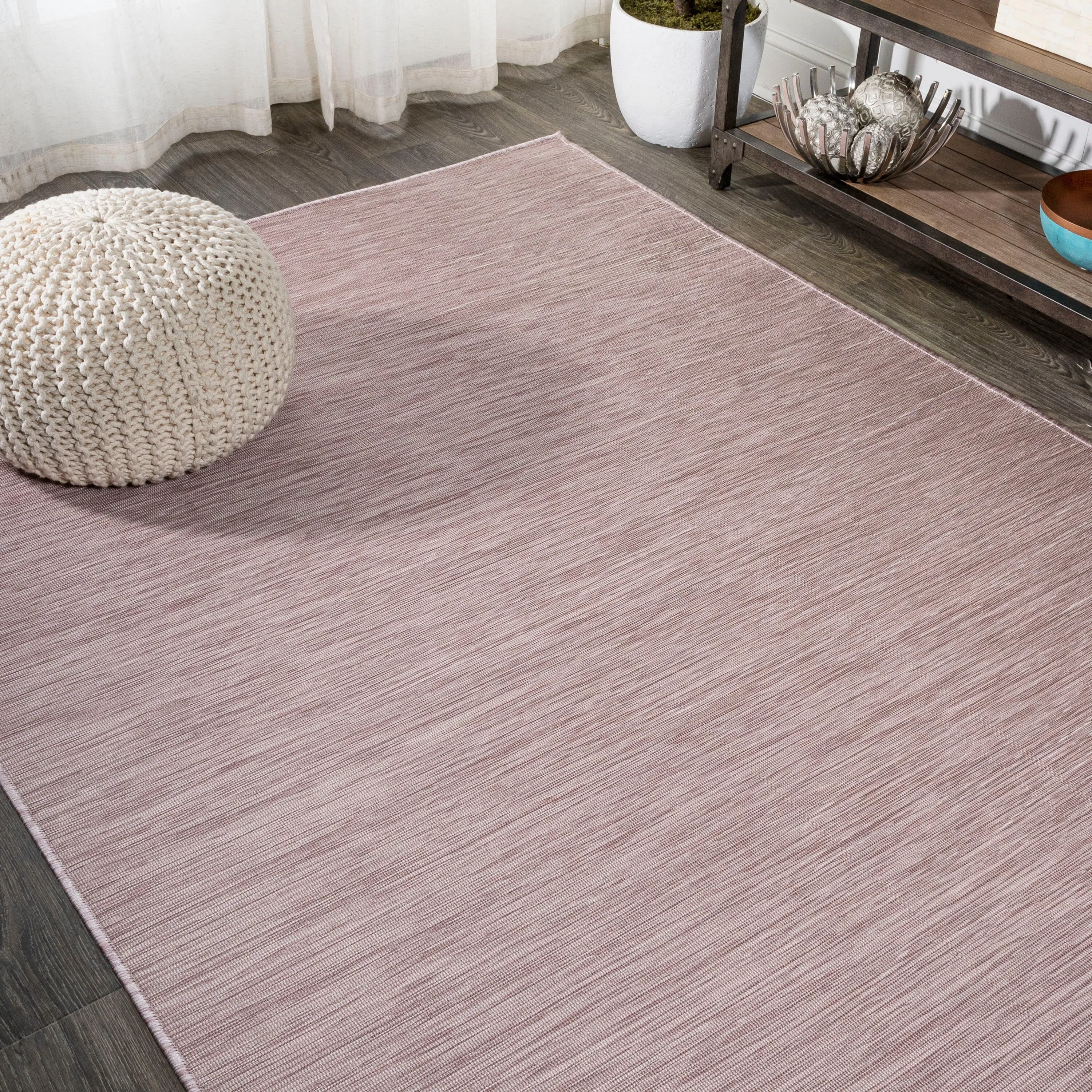 JONATHAN Y Bo Modern Flatweave Solid Area Rug