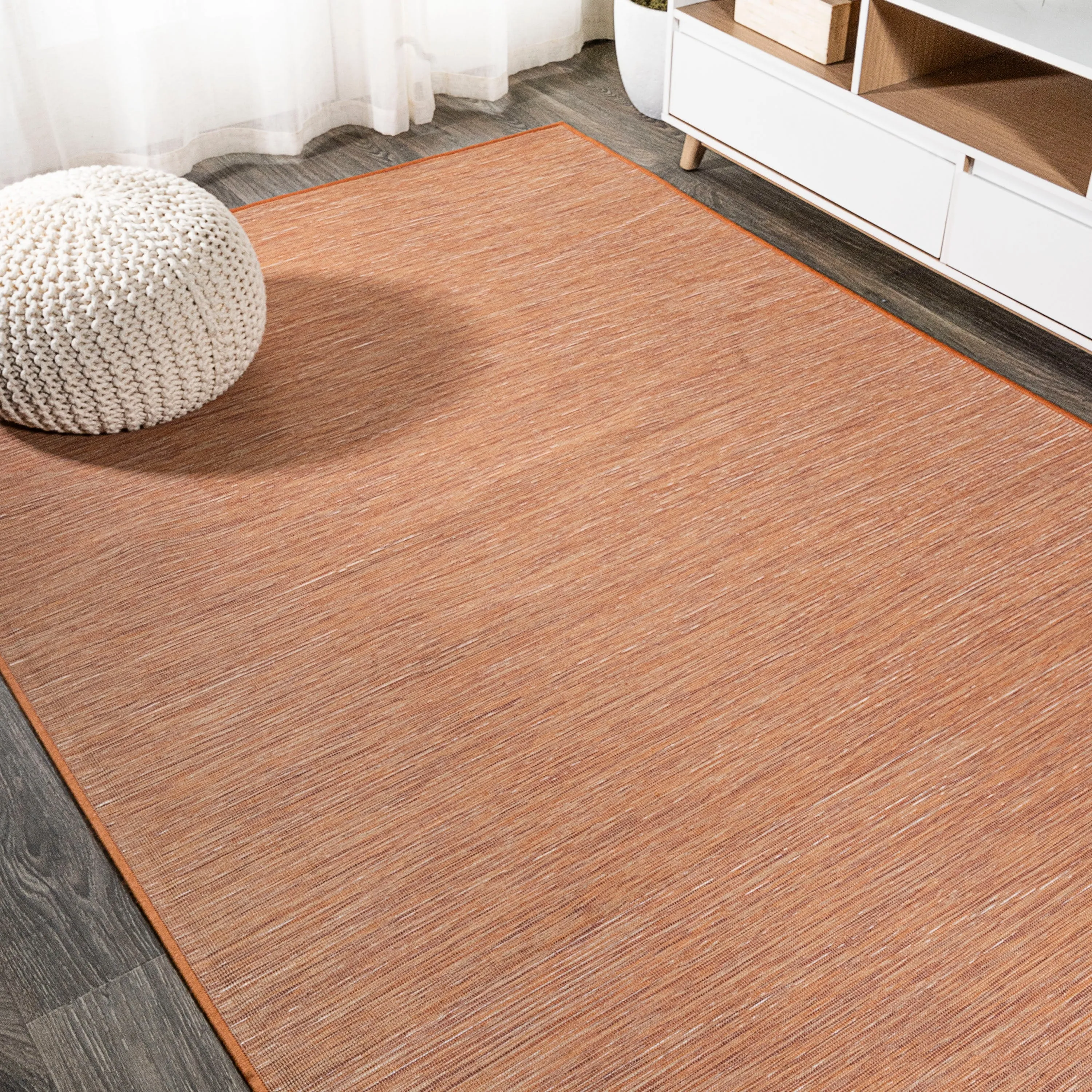 JONATHAN Y Bo Modern Flatweave Solid Area Rug
