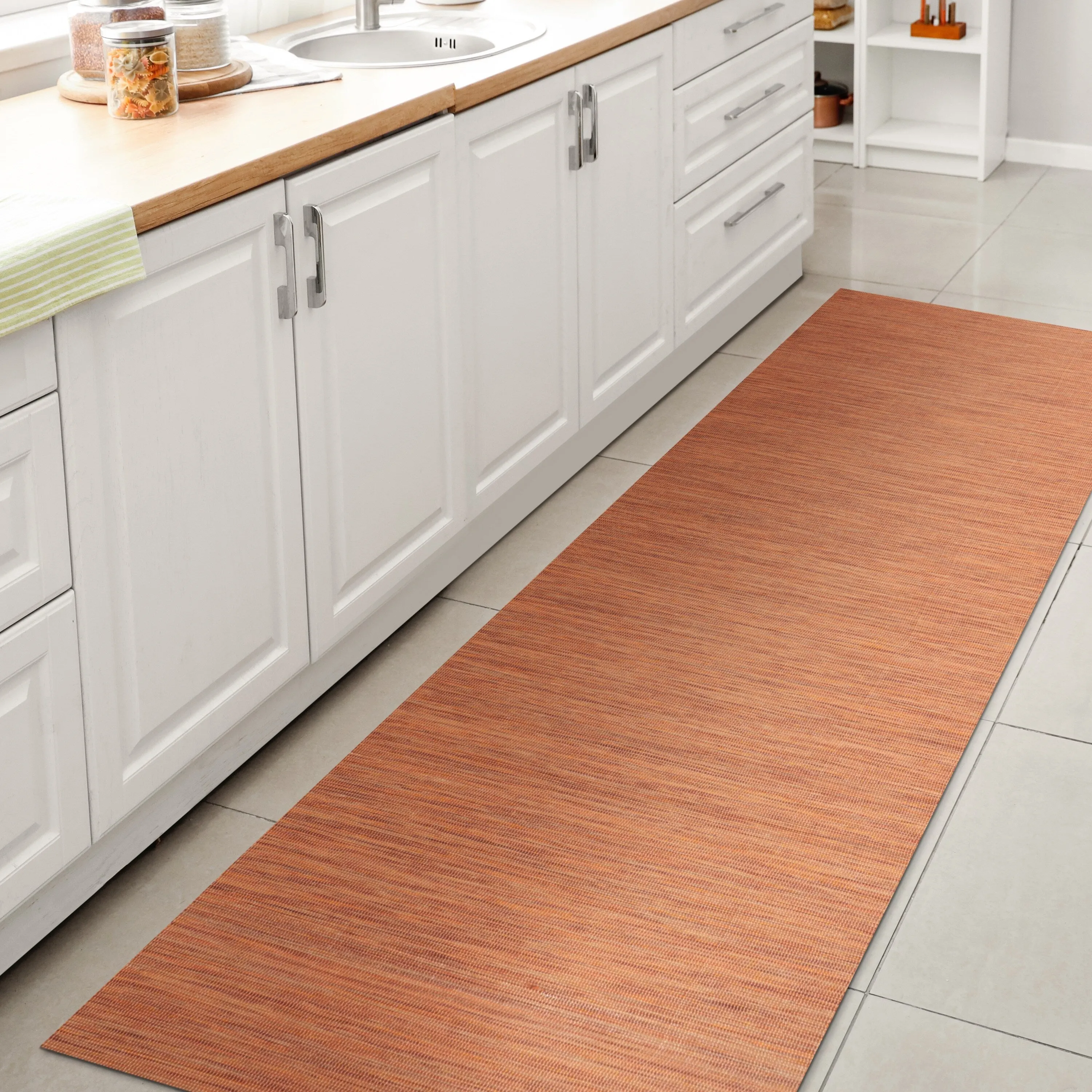 JONATHAN Y Bo Modern Flatweave Solid Area Rug