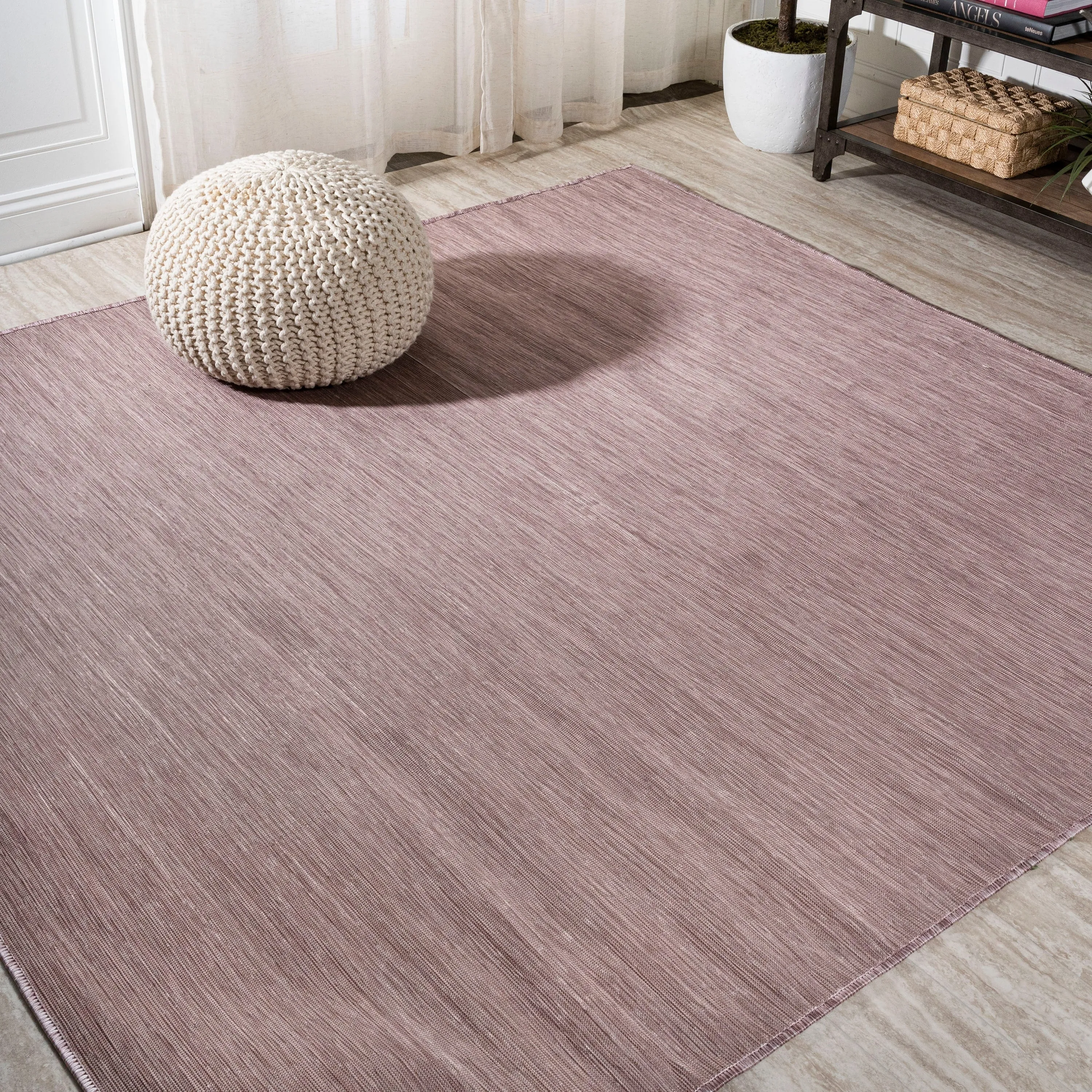 JONATHAN Y Bo Modern Flatweave Solid Area Rug