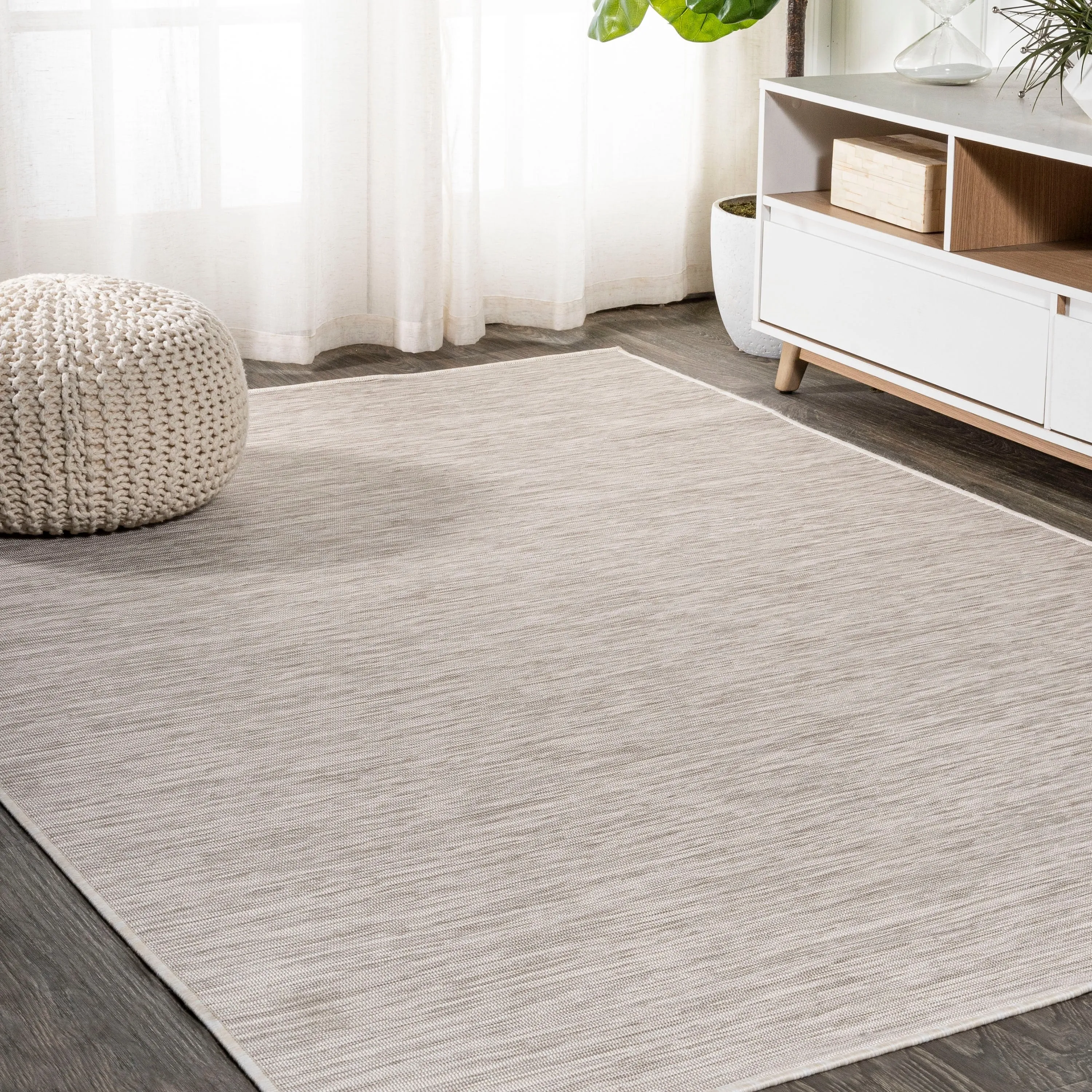 JONATHAN Y Bo Modern Flatweave Solid Area Rug
