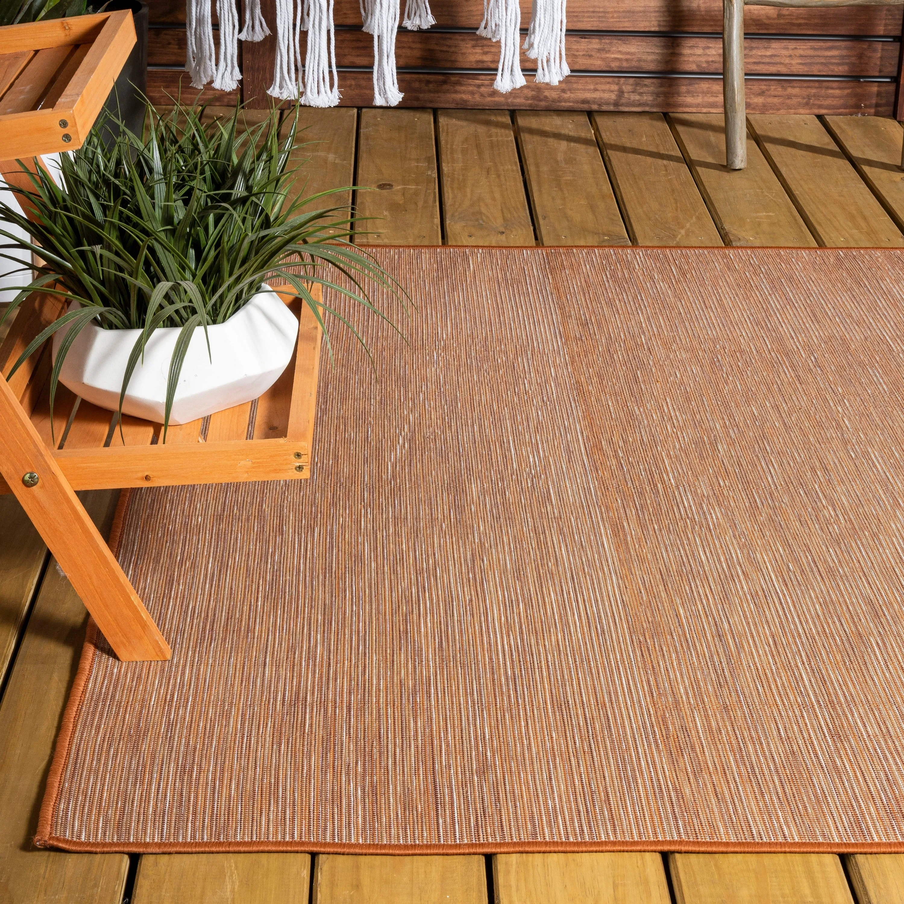 JONATHAN Y Bo Modern Flatweave Solid Area Rug