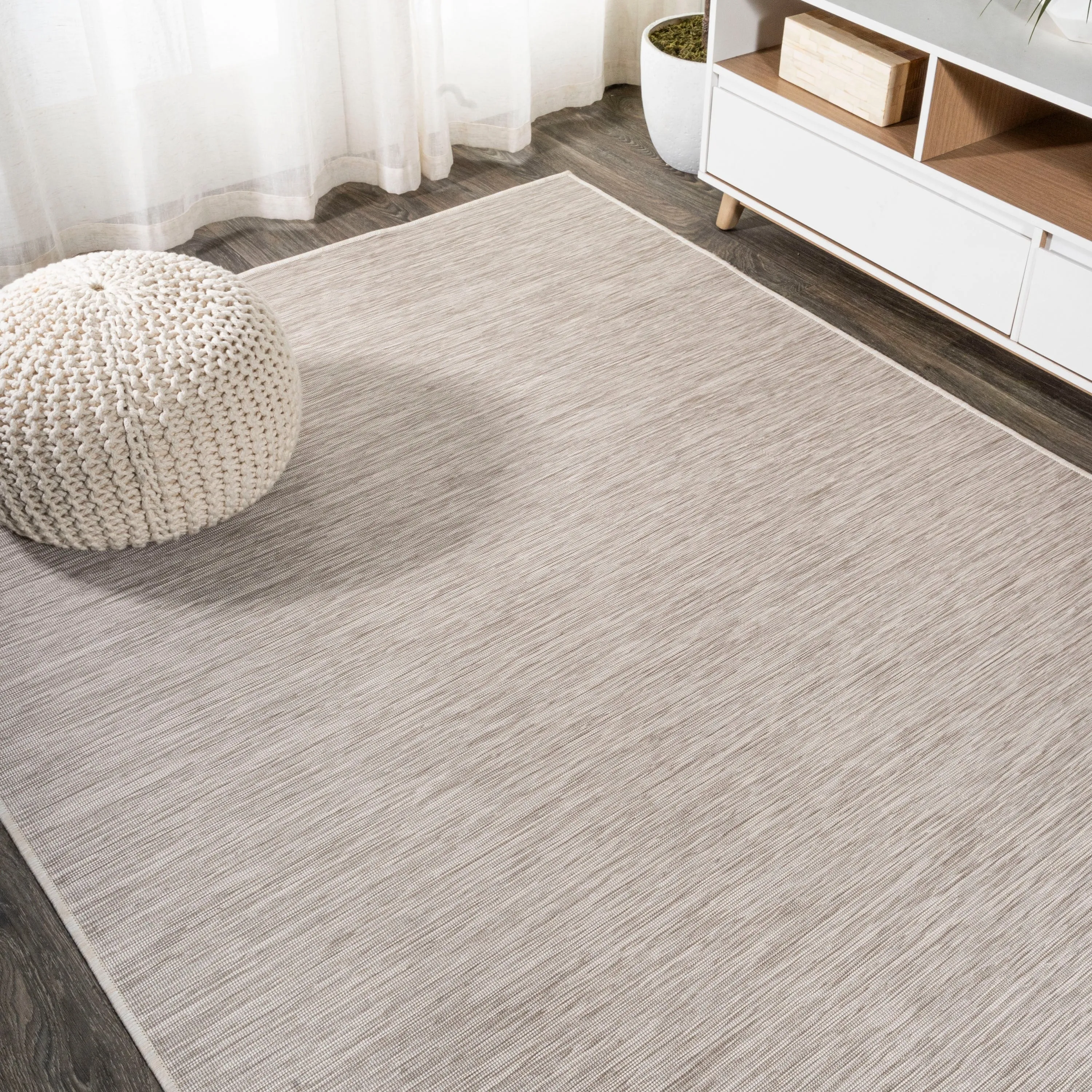JONATHAN Y Bo Modern Flatweave Solid Area Rug