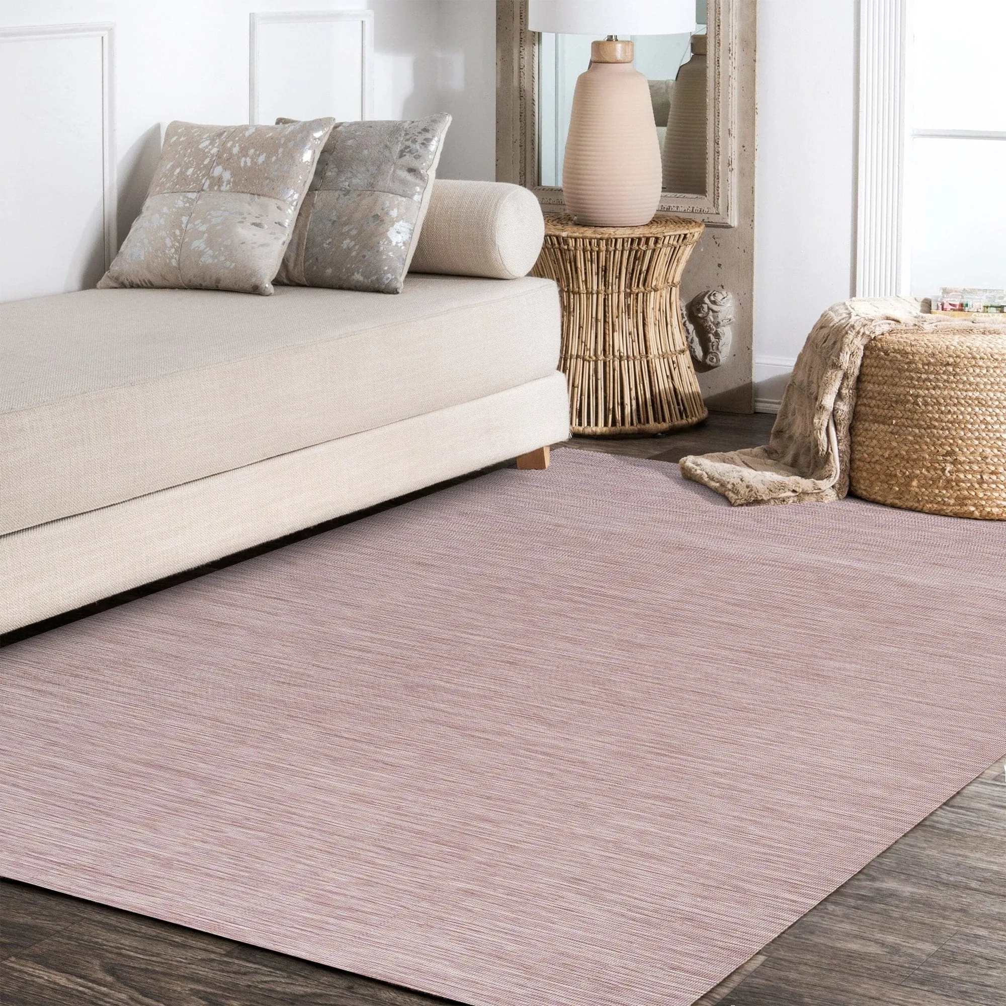 JONATHAN Y Bo Modern Flatweave Solid Area Rug