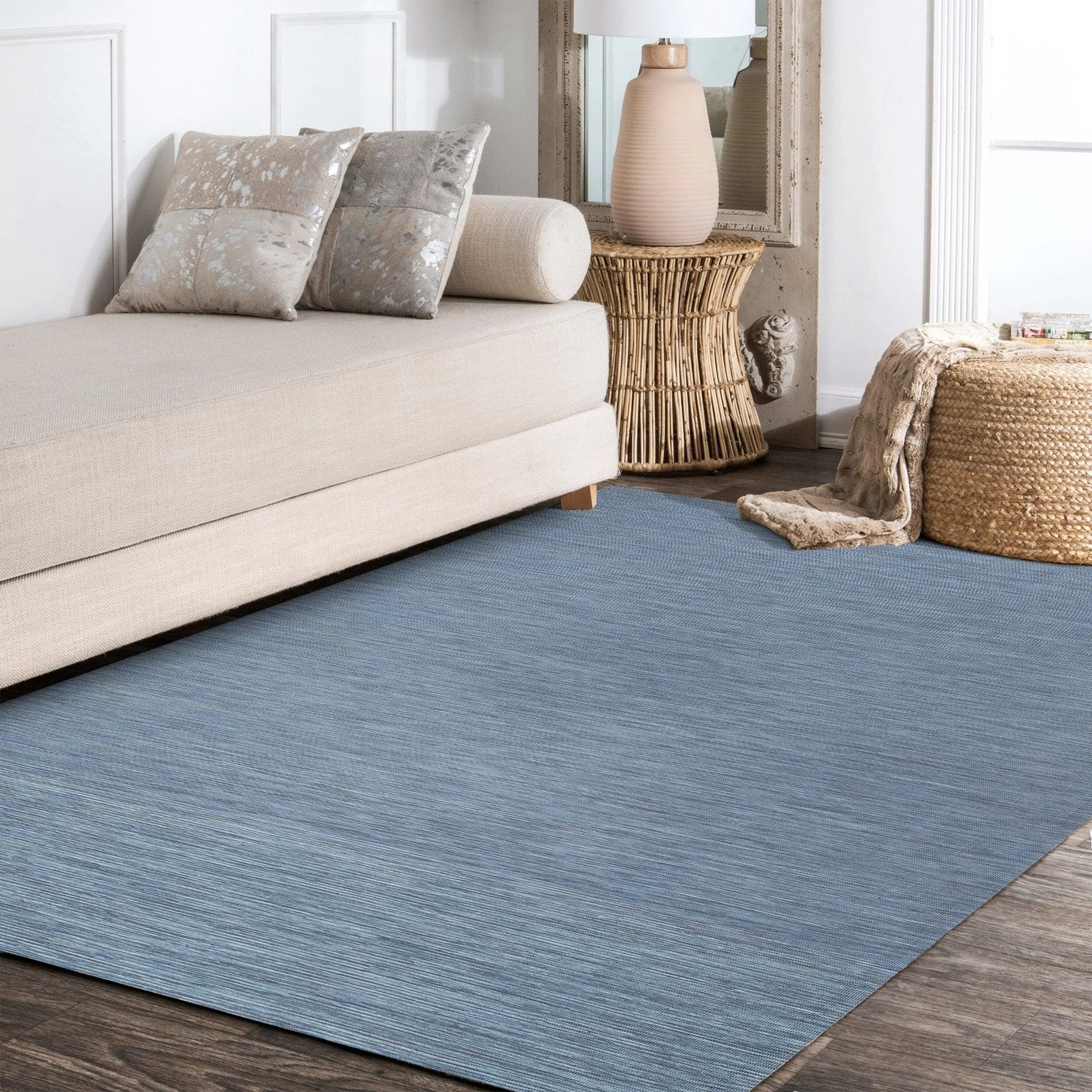 JONATHAN Y Bo Modern Flatweave Solid Area Rug