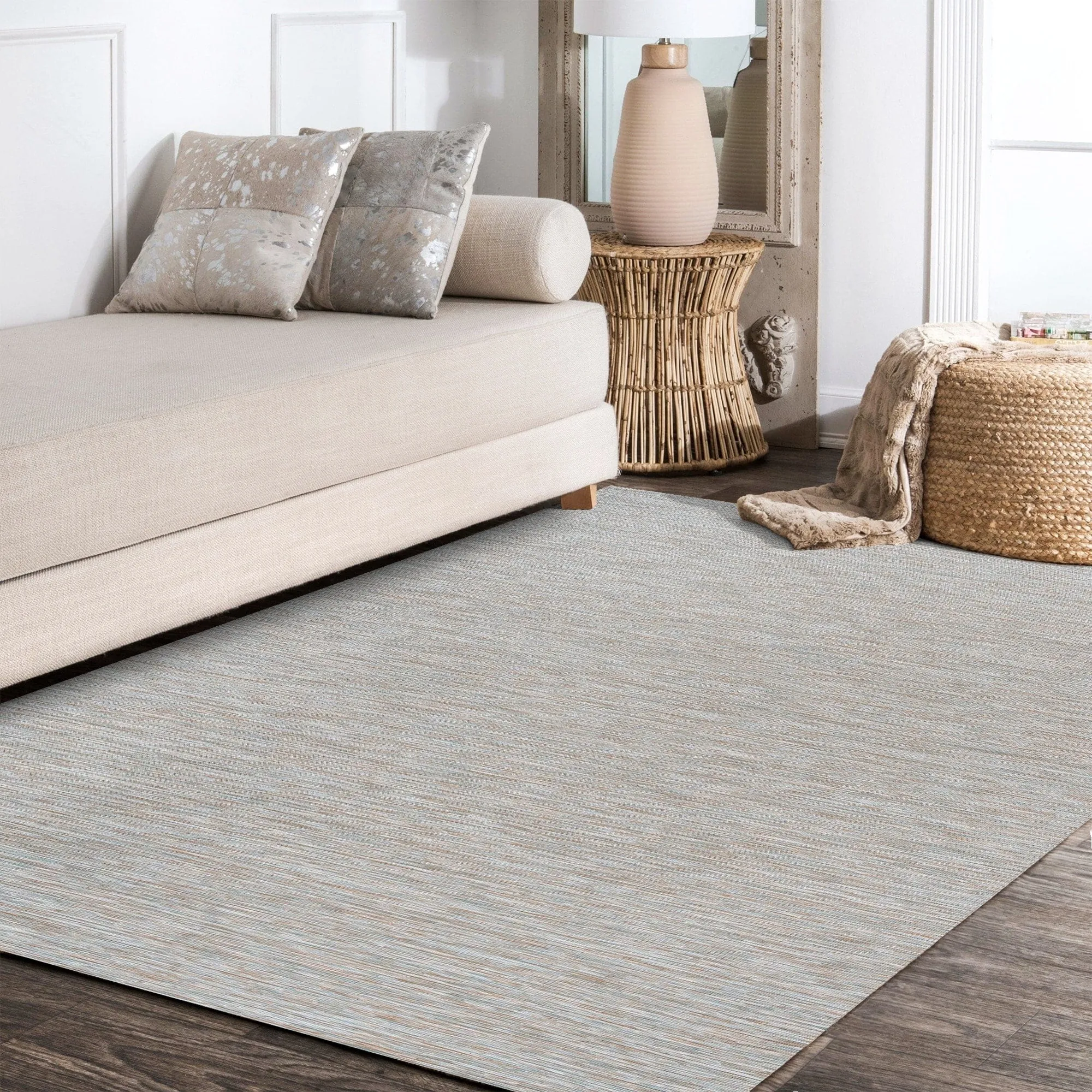 JONATHAN Y Bo Modern Flatweave Solid Area Rug
