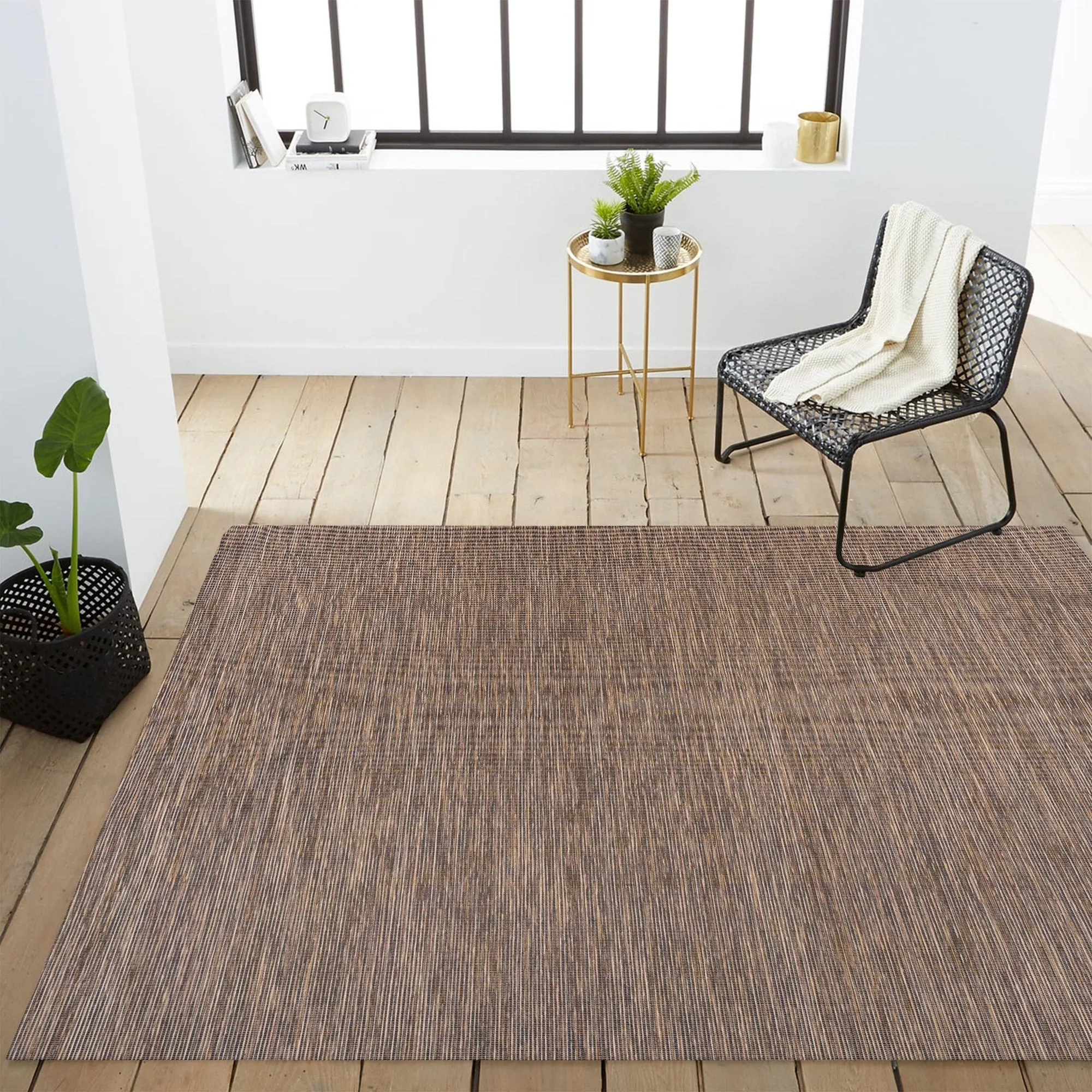 JONATHAN Y Bo Modern Flatweave Solid Area Rug