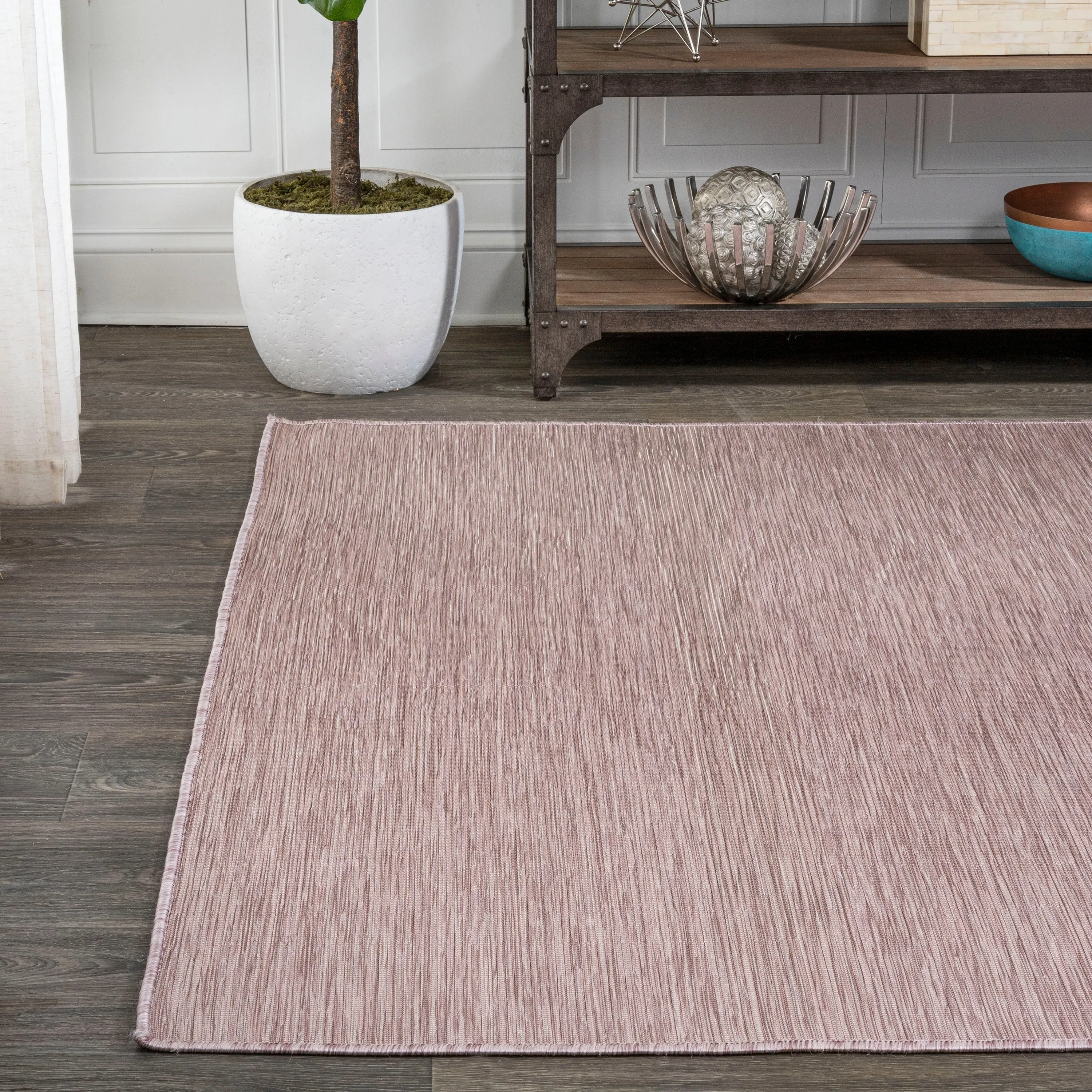 JONATHAN Y Bo Modern Flatweave Solid Area Rug