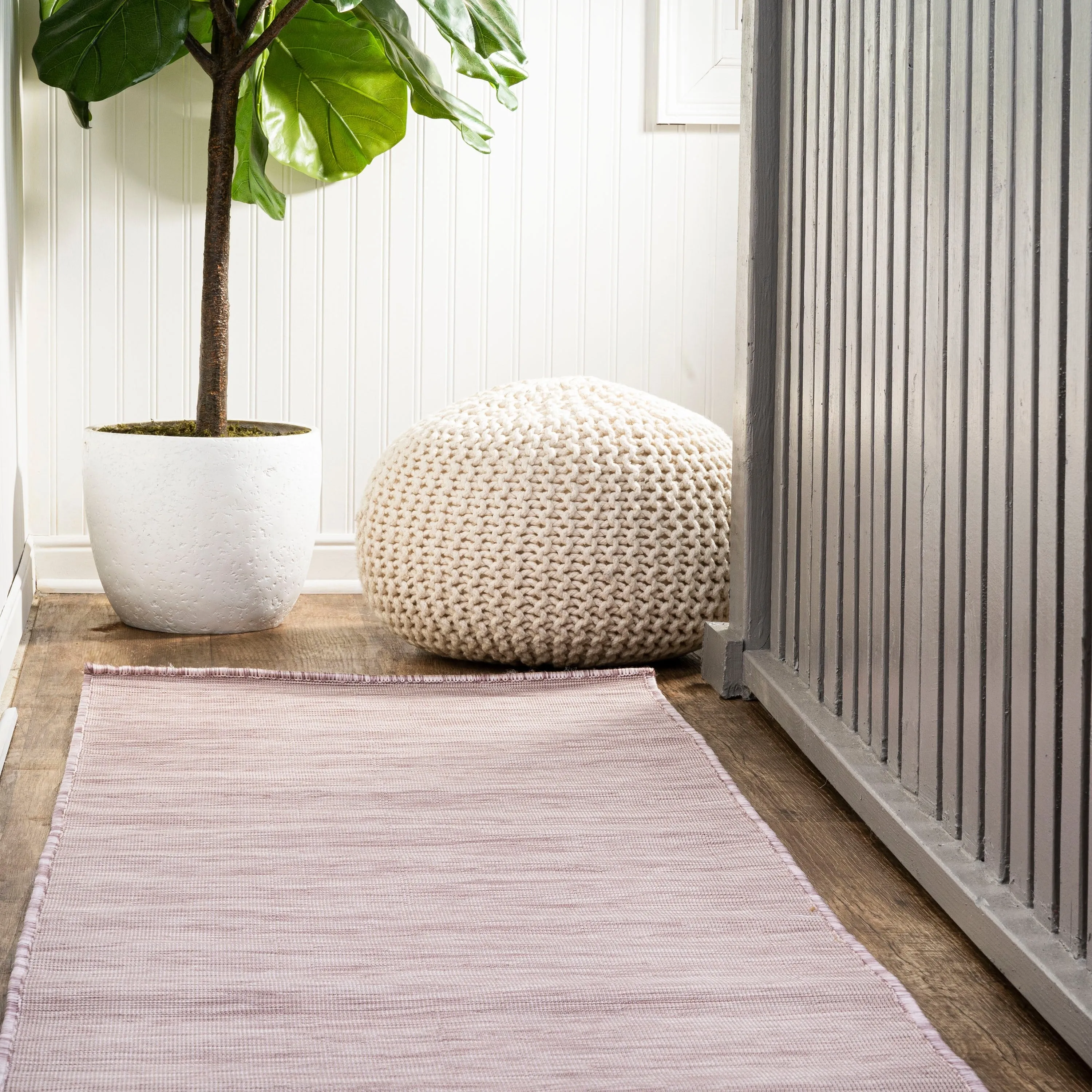 JONATHAN Y Bo Modern Flatweave Solid Area Rug
