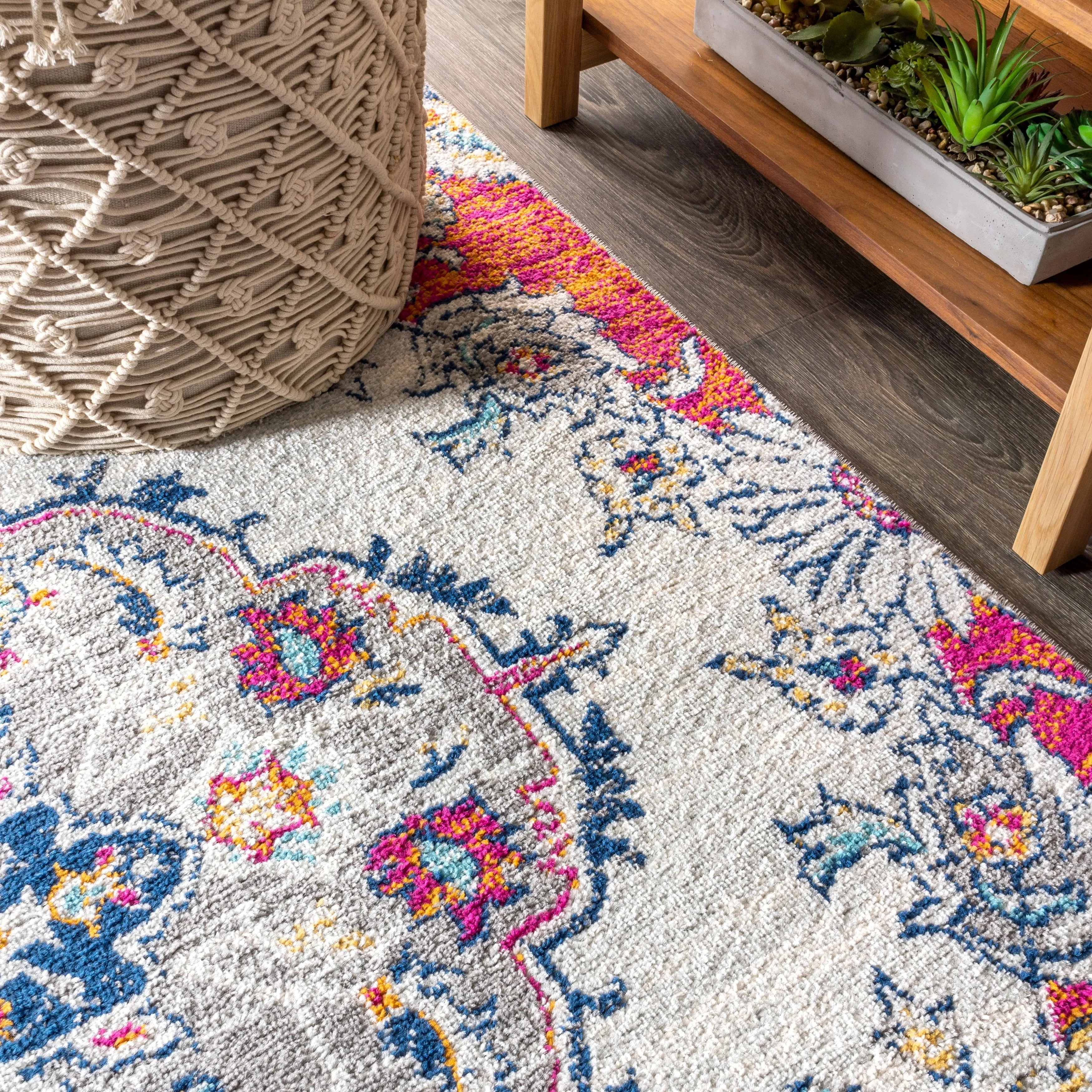 JONATHAN Y Boho FLAIR Medallion Area Rug