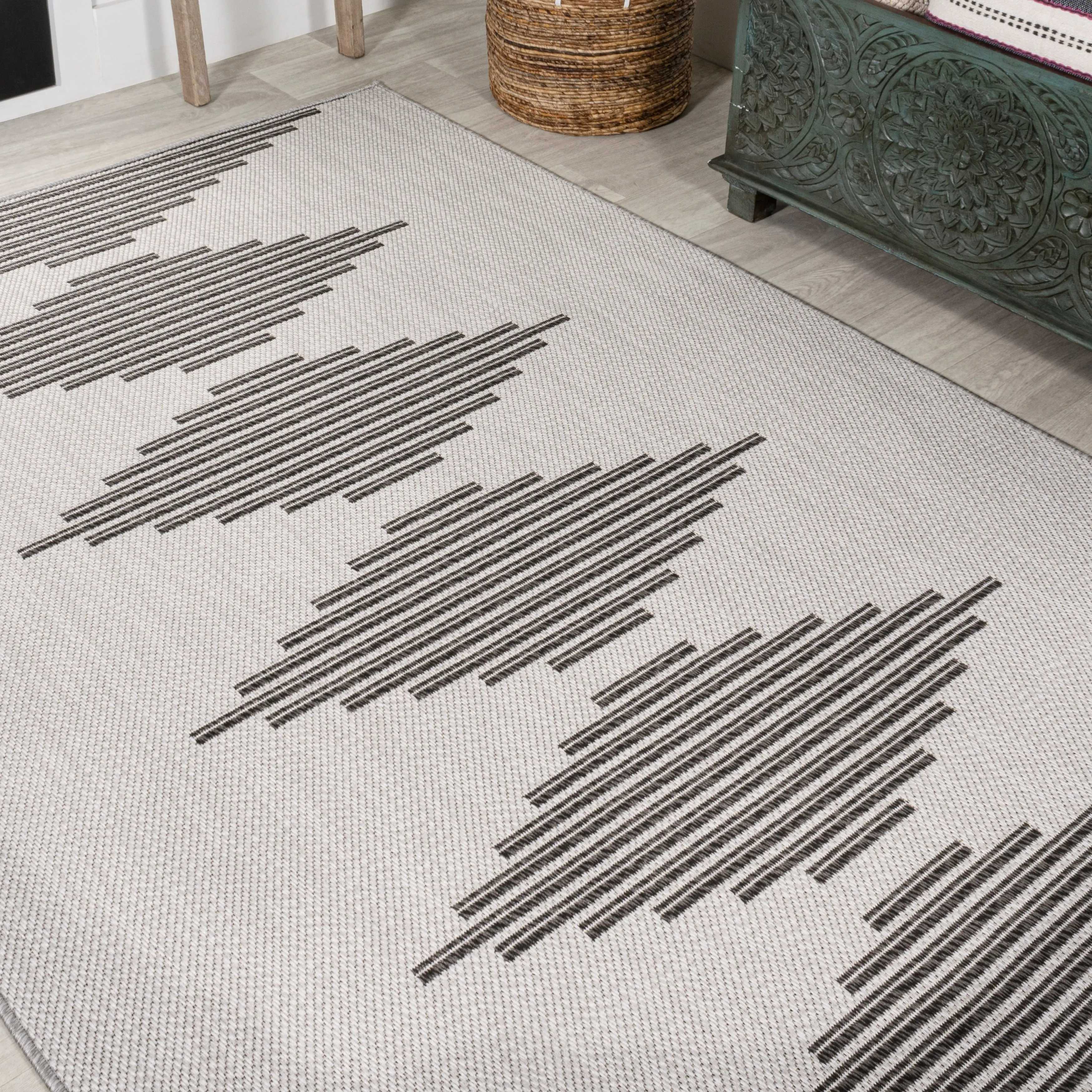 JONATHAN Y Castara Diamond Stripe Indoor/Outdoor Area Rug