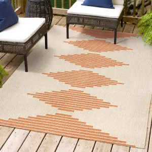 JONATHAN Y Castara Diamond Stripe Indoor/Outdoor Area Rug