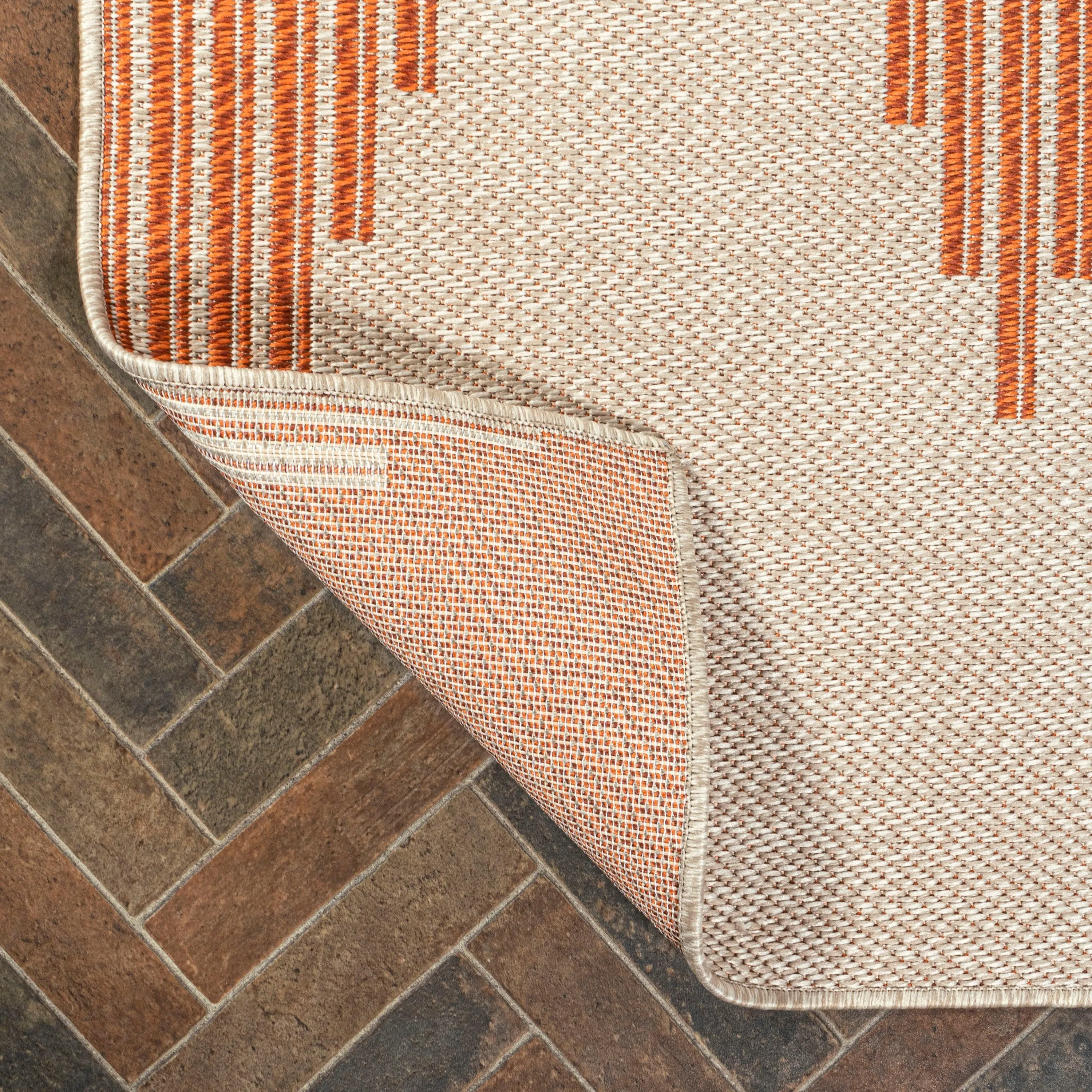 JONATHAN Y Castara Diamond Stripe Indoor/Outdoor Area Rug