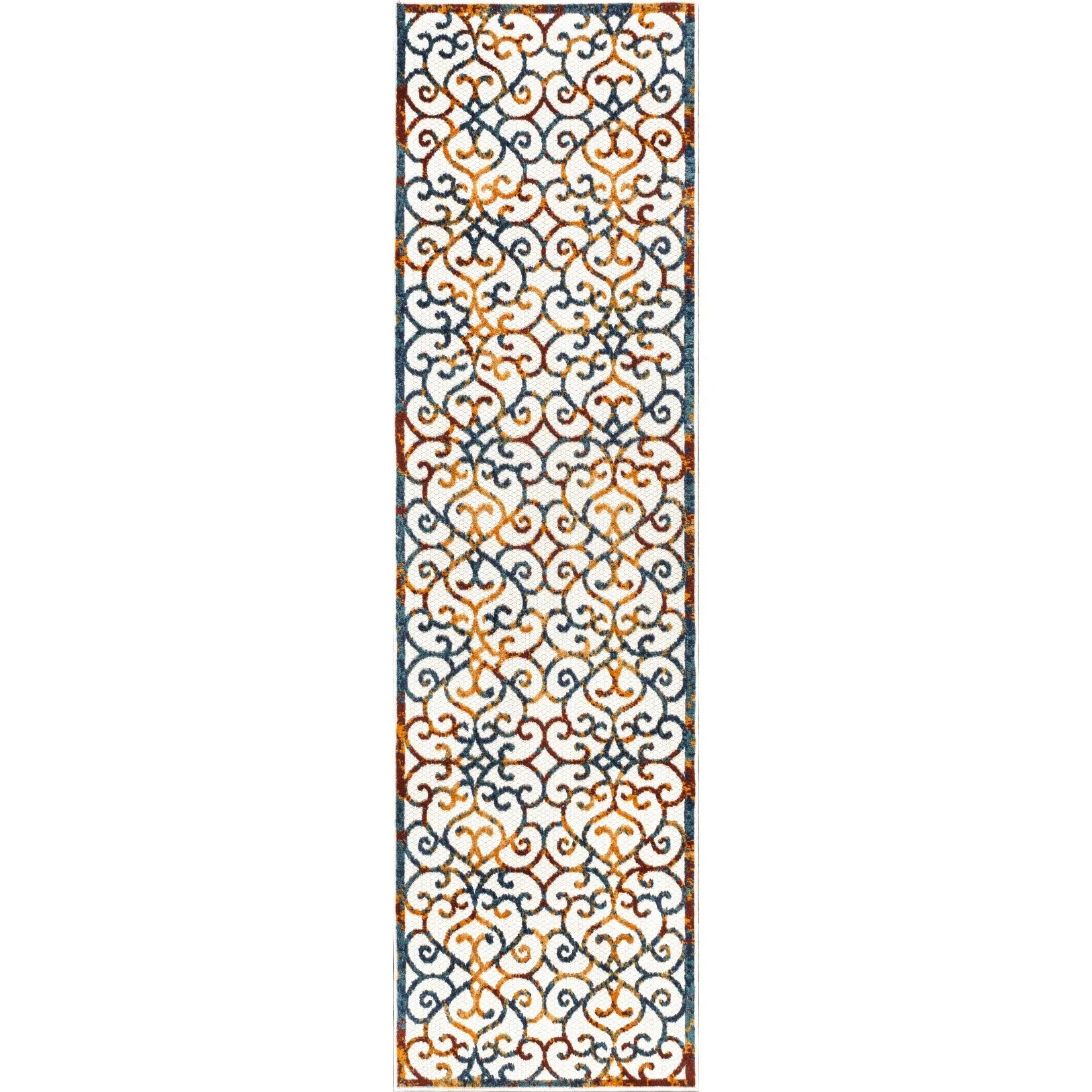 JONATHAN Y Cetara Scroll Trellis Indoor/Outdoor Area Rug