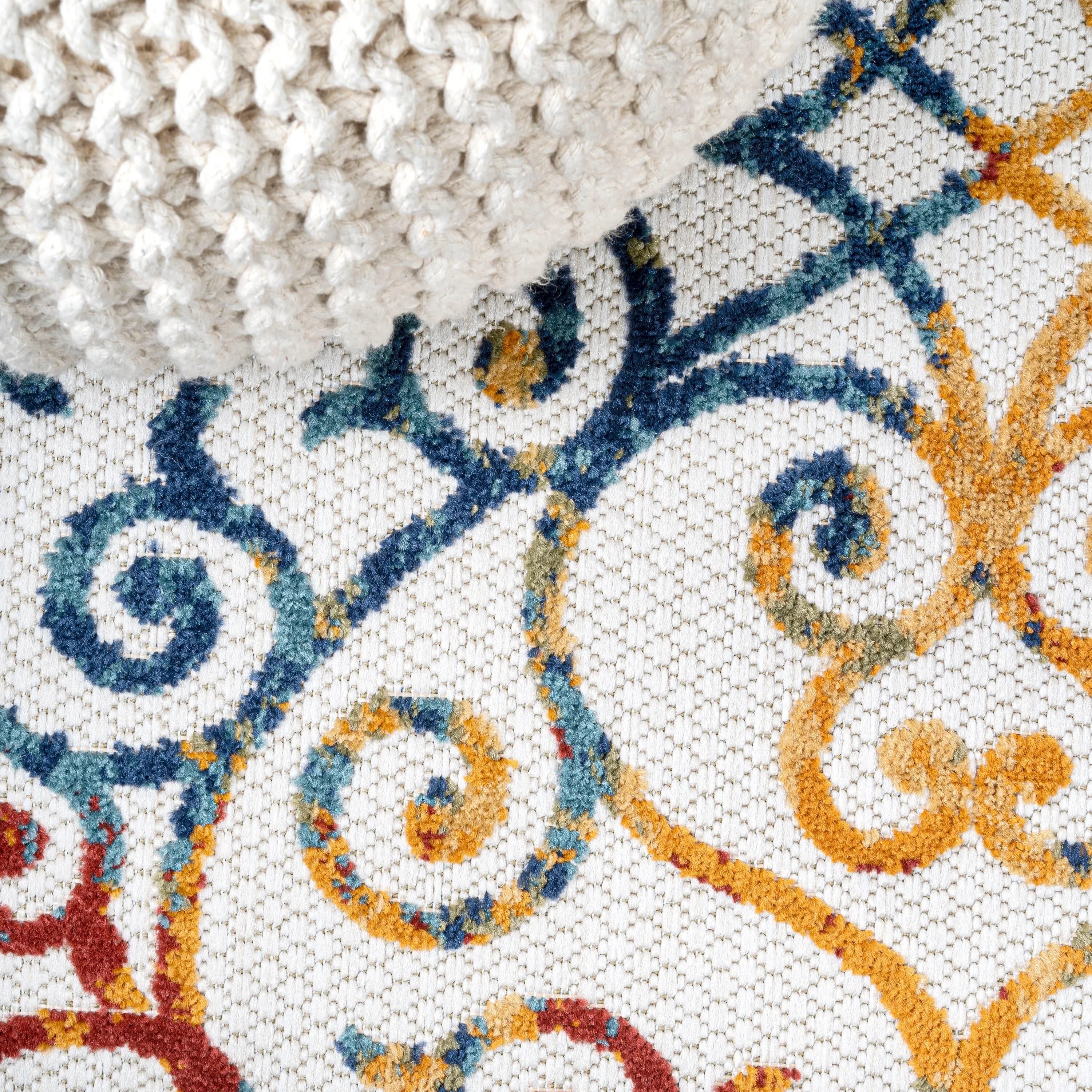 JONATHAN Y Cetara Scroll Trellis Indoor/Outdoor Area Rug