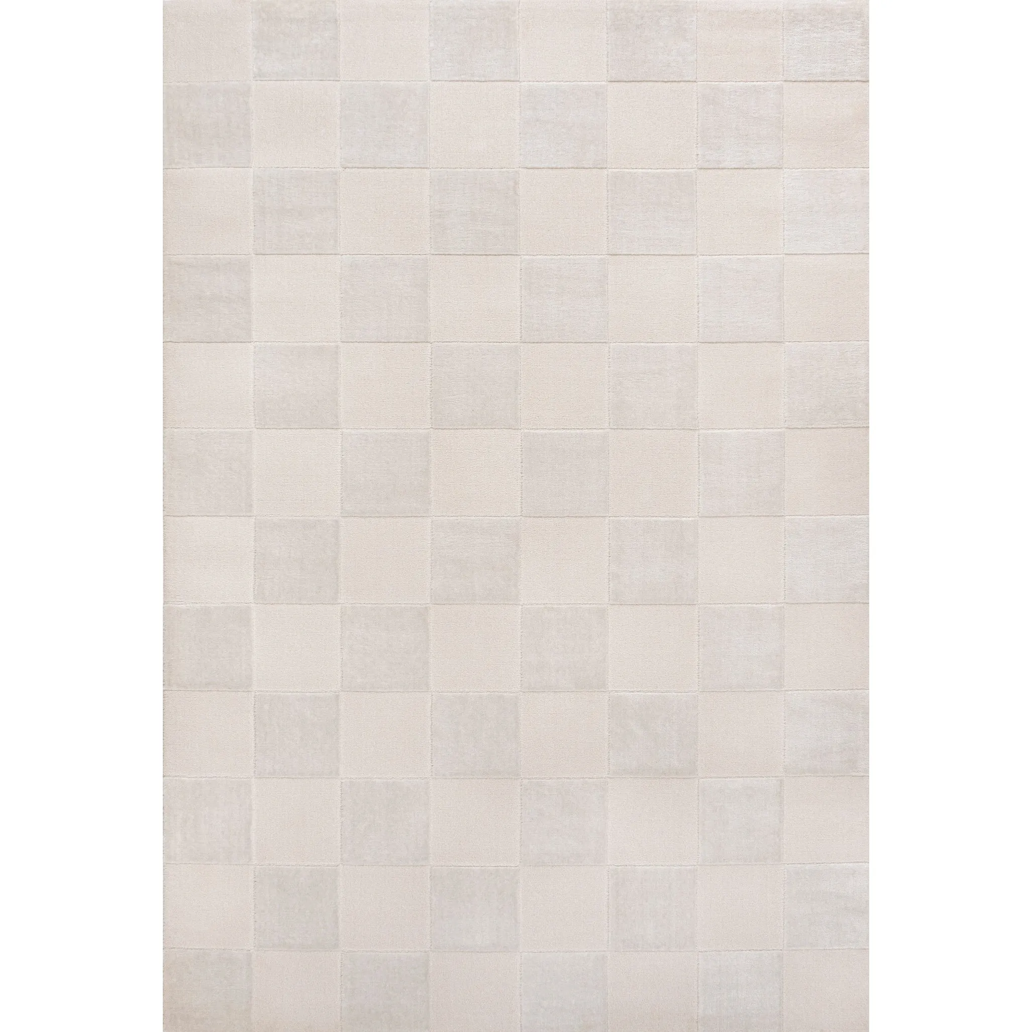 JONATHAN Y Helena Modern Geometric Checkerboard High-Low Area Rug