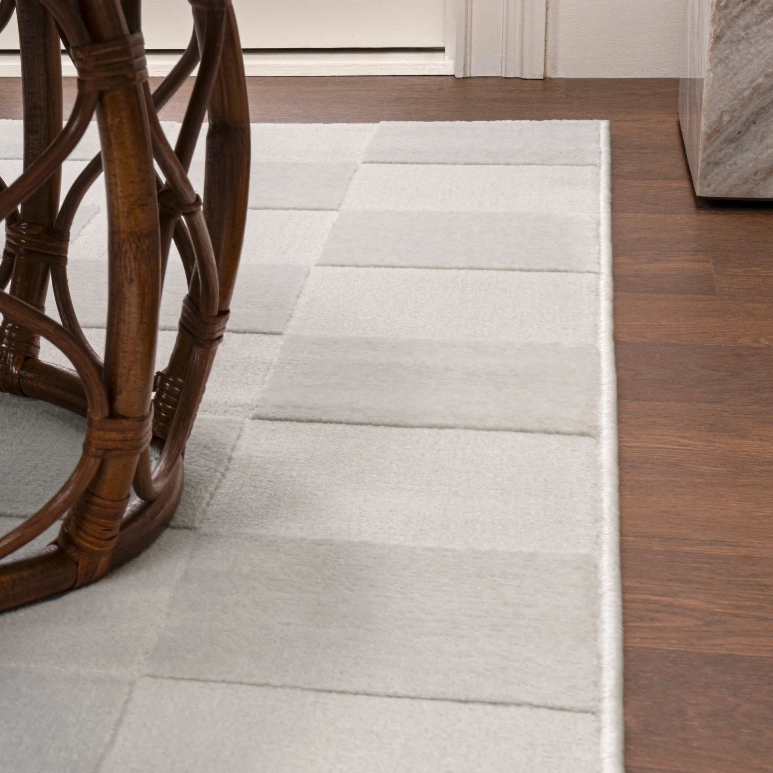 JONATHAN Y Helena Modern Geometric Checkerboard High-Low Area Rug