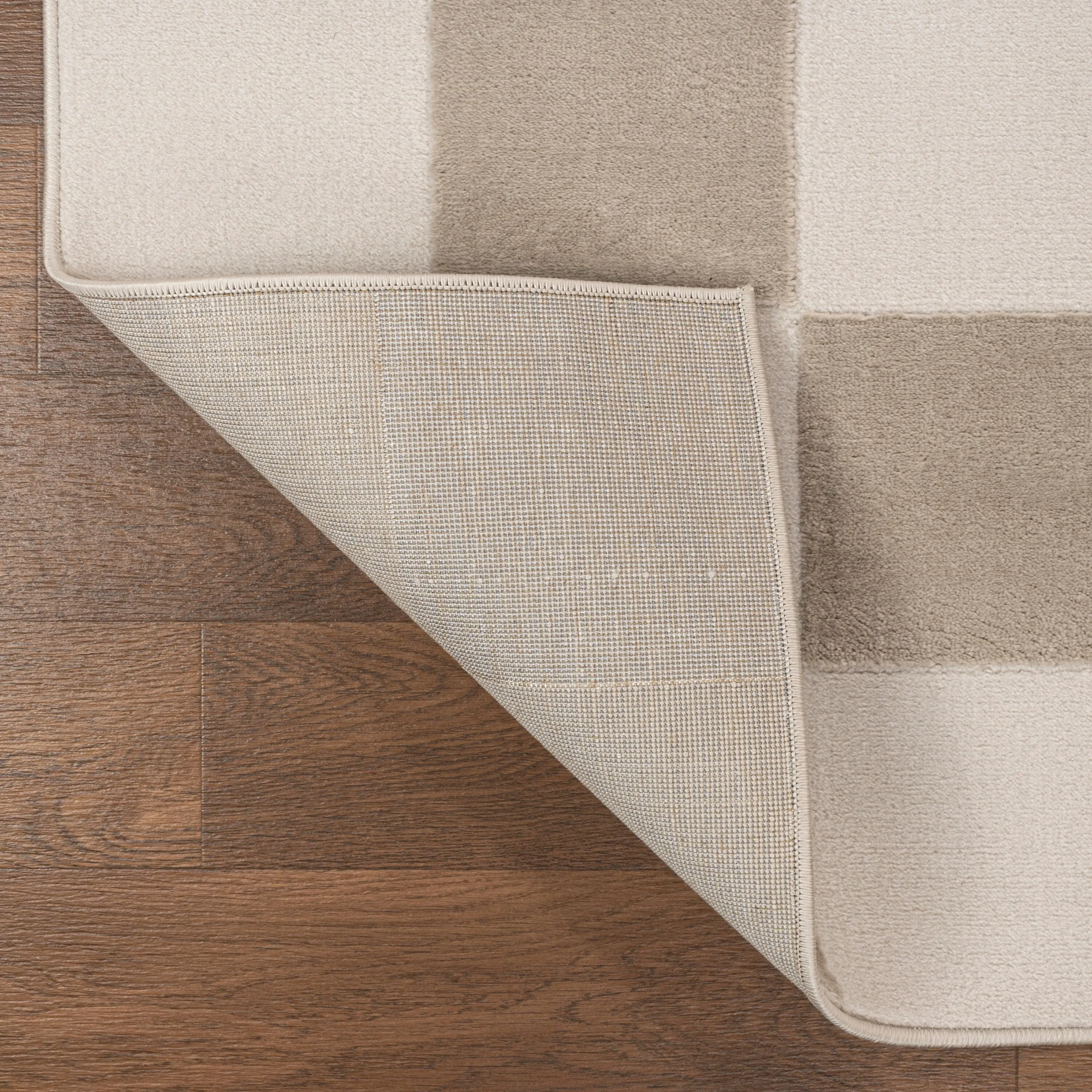JONATHAN Y Helena Modern Geometric Checkerboard High-Low Area Rug