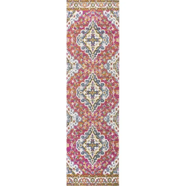 JONATHAN Y Inigo FLAIR Boho Vintage Medallion Area Rug