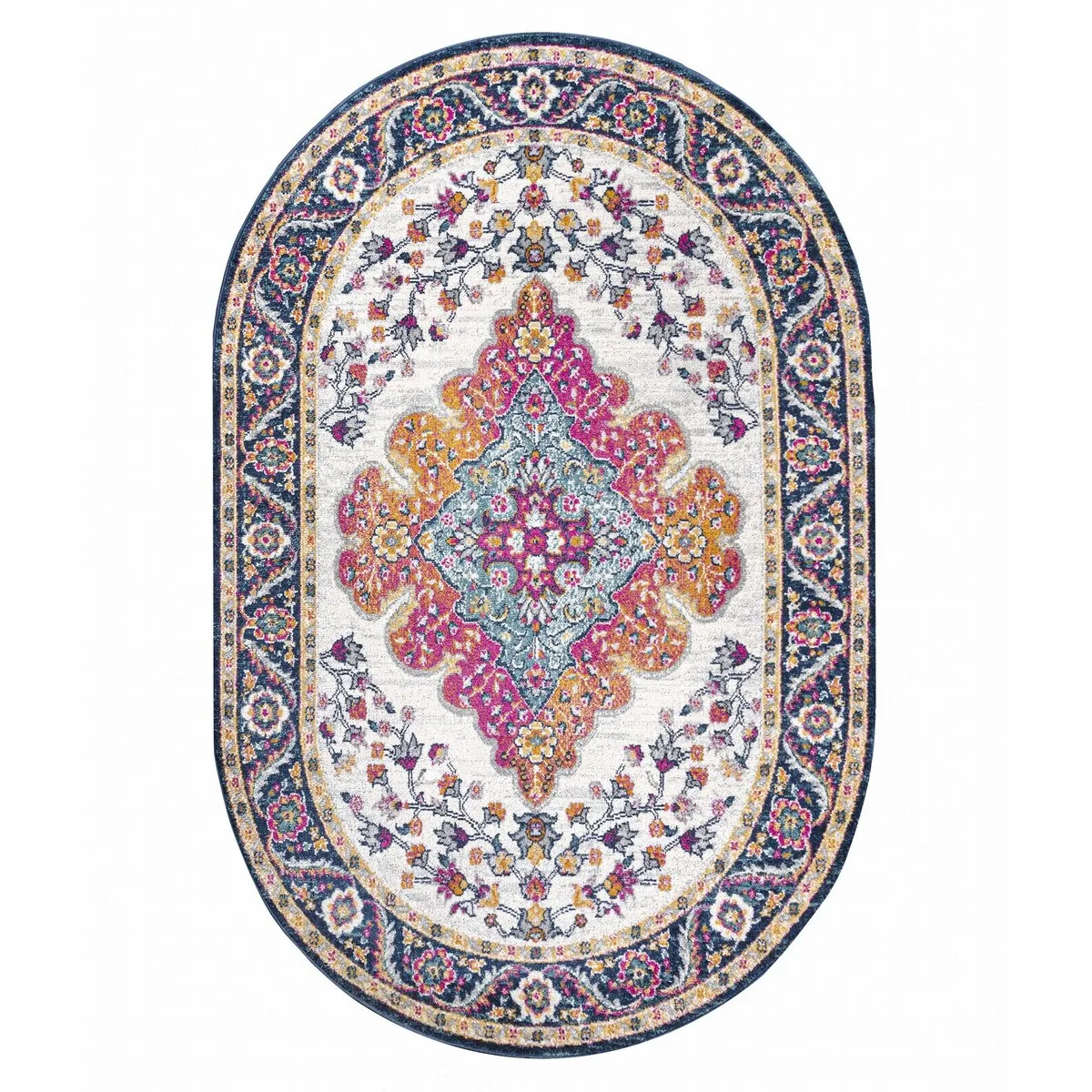 JONATHAN Y Inigo FLAIR Boho Vintage Medallion Area Rug