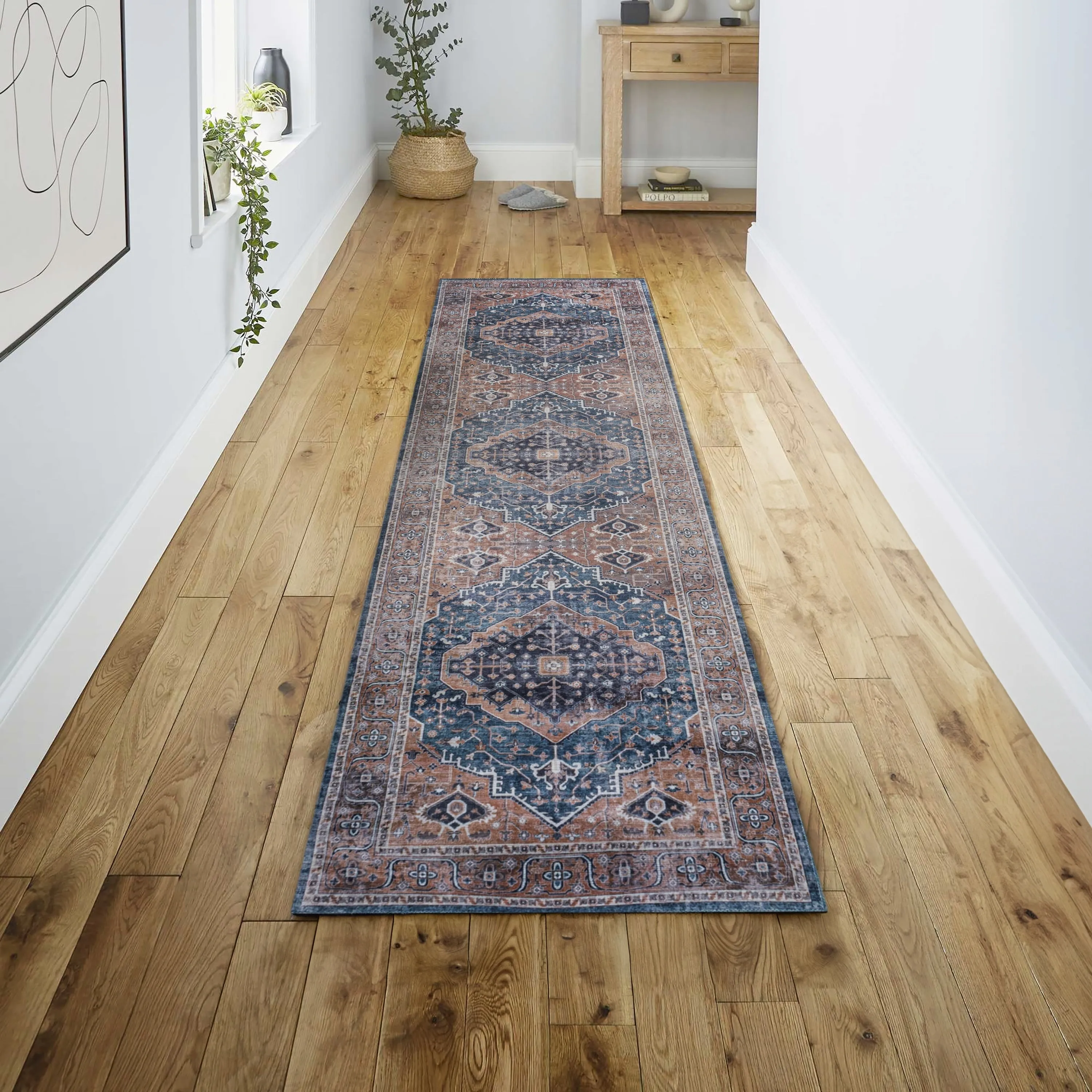JONATHAN Y Kemer Ogee Medallion Machine Washable Area Rug