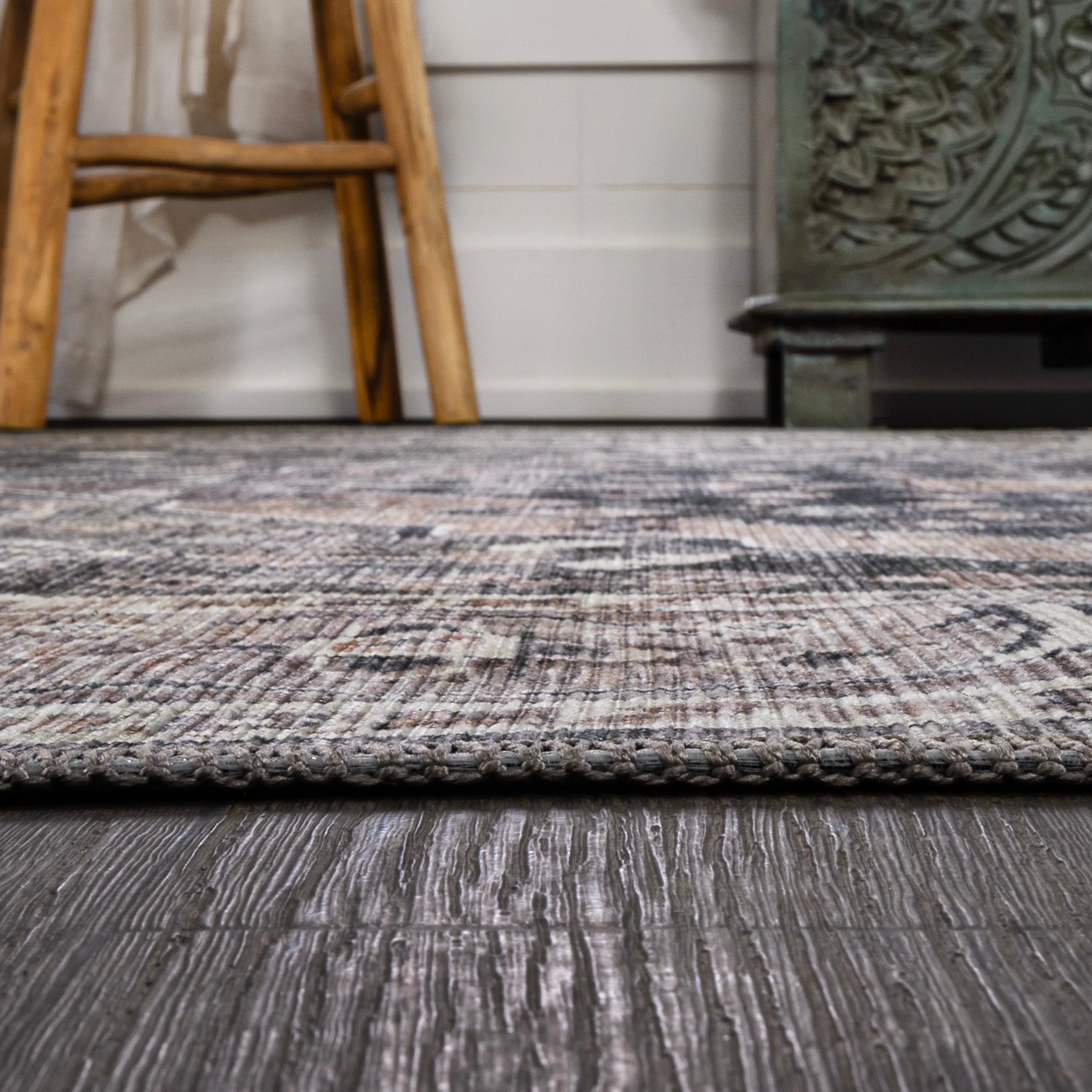 JONATHAN Y Kemer Ogee Medallion Machine Washable Area Rug