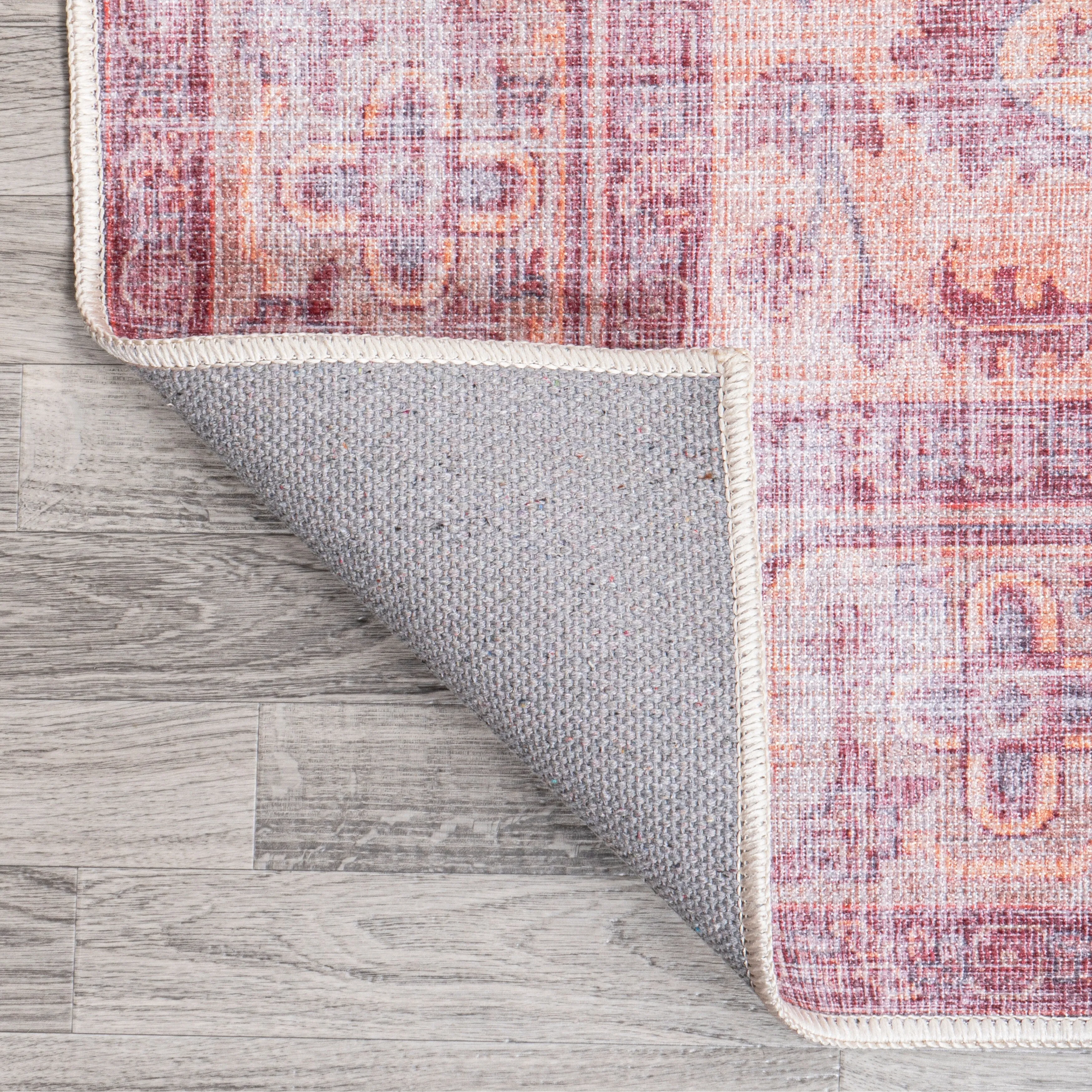 JONATHAN Y Kemer Ogee Medallion Machine Washable Area Rug
