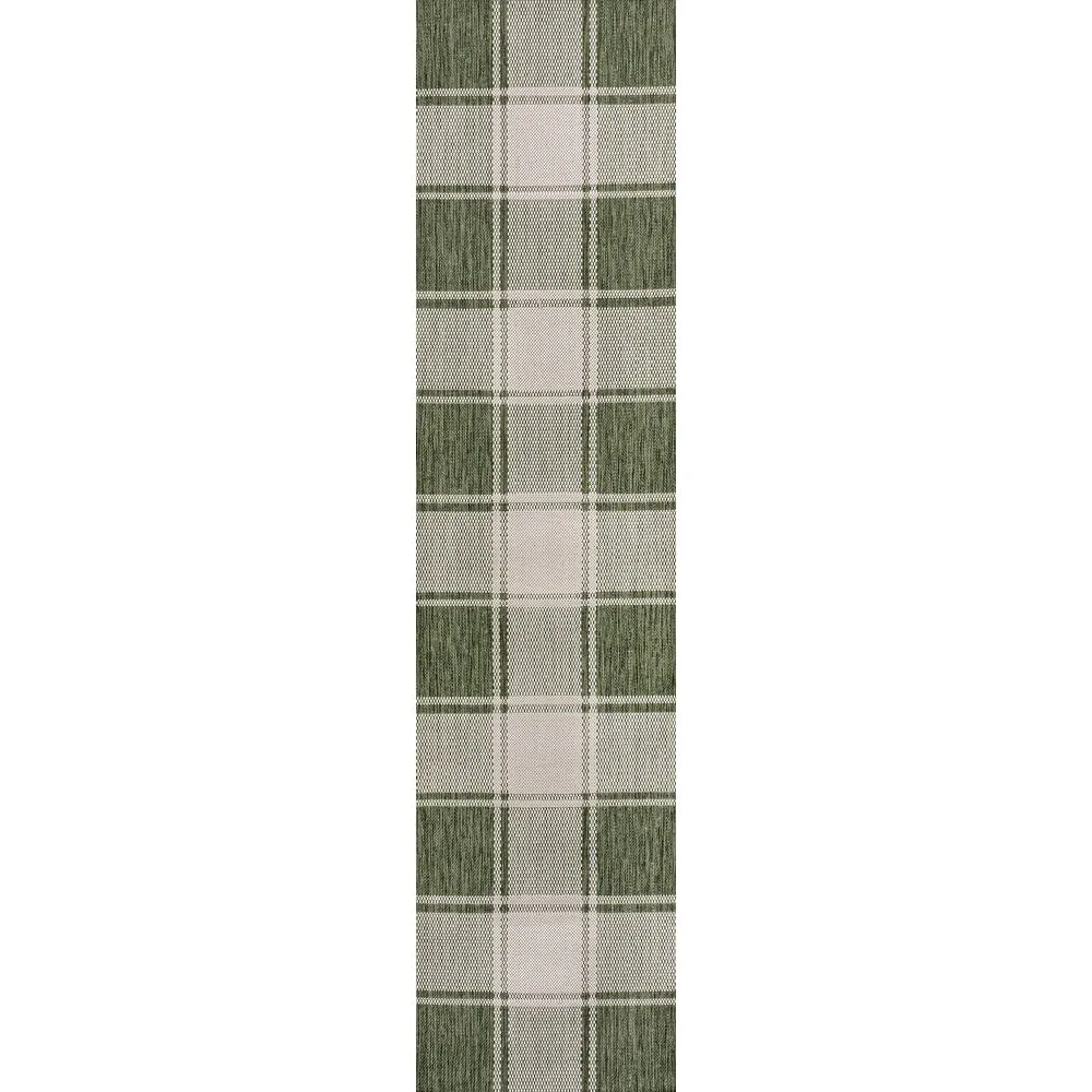 JONATHAN Y Lior Traditional Farmhouse Bold Gingham Indoor/Outdoor Area Rug
