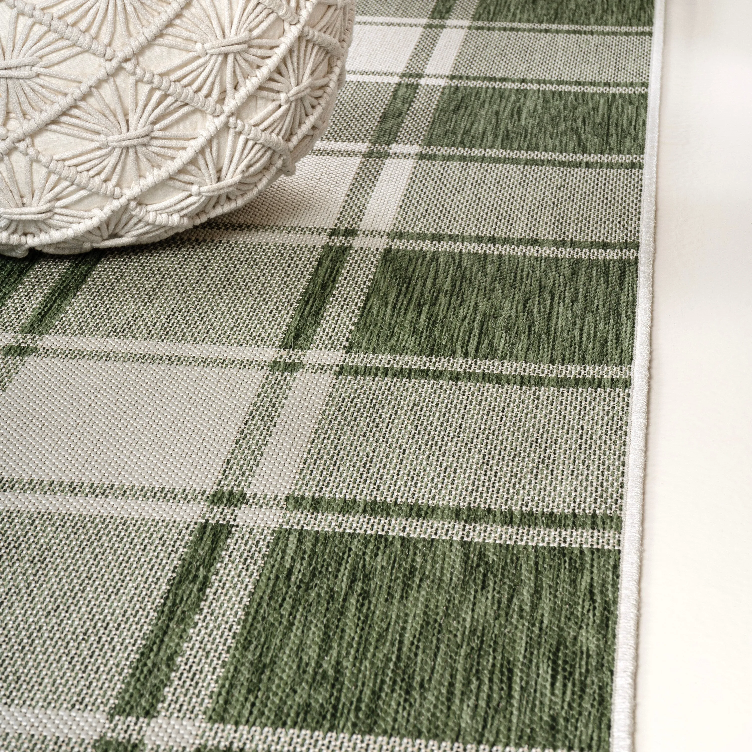 JONATHAN Y Lior Traditional Farmhouse Bold Gingham Indoor/Outdoor Area Rug