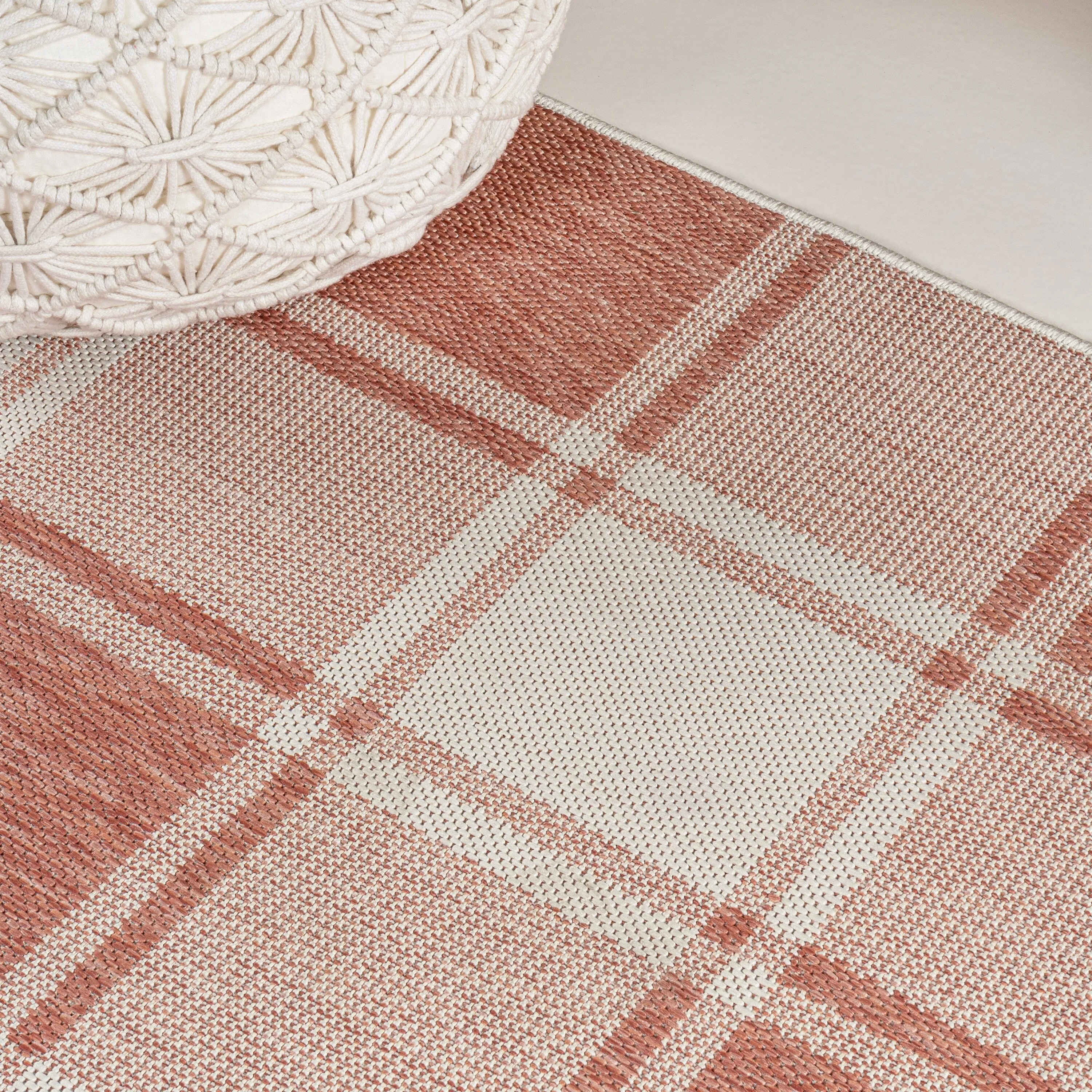 JONATHAN Y Lior Traditional Farmhouse Bold Gingham Indoor/Outdoor Area Rug