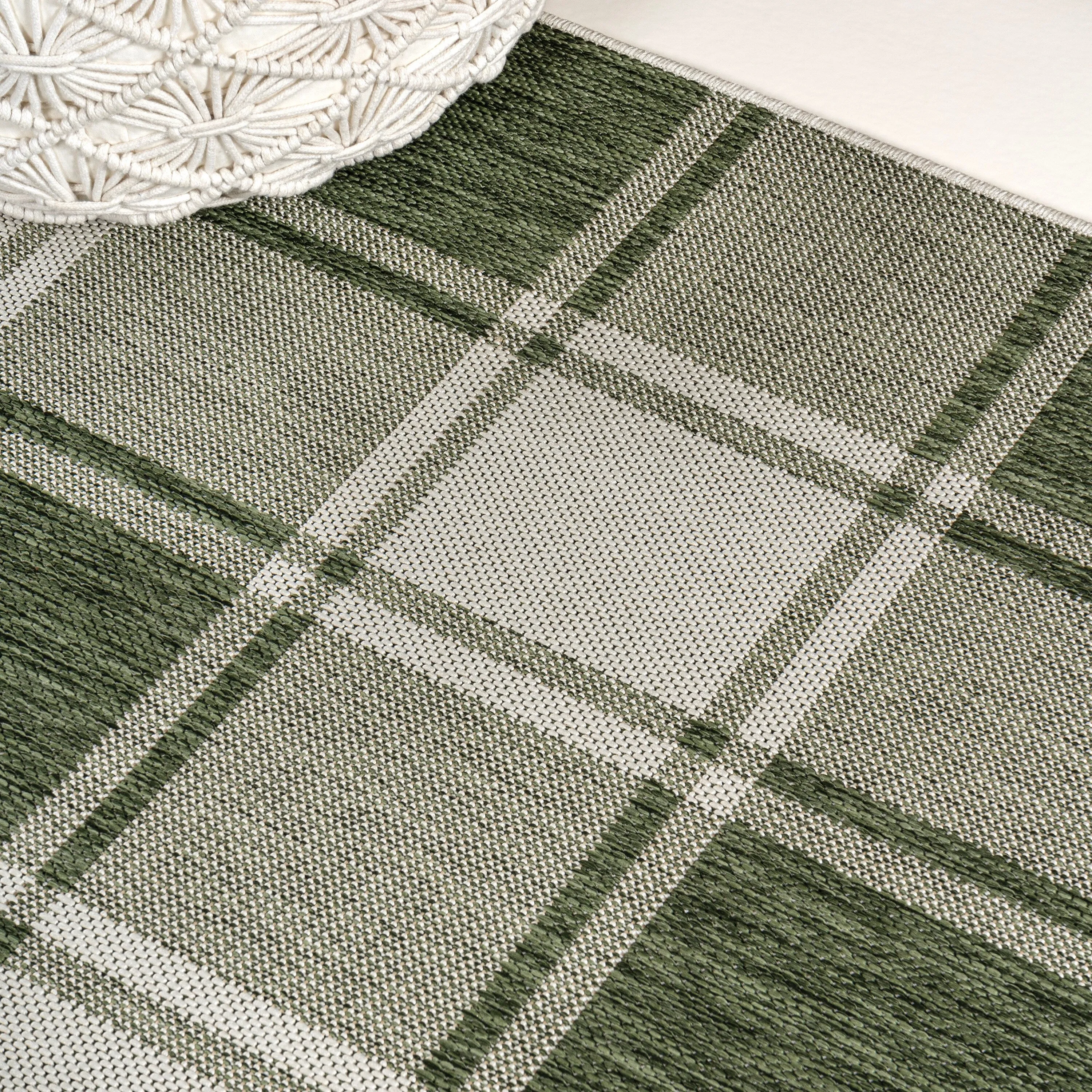JONATHAN Y Lior Traditional Farmhouse Bold Gingham Indoor/Outdoor Area Rug
