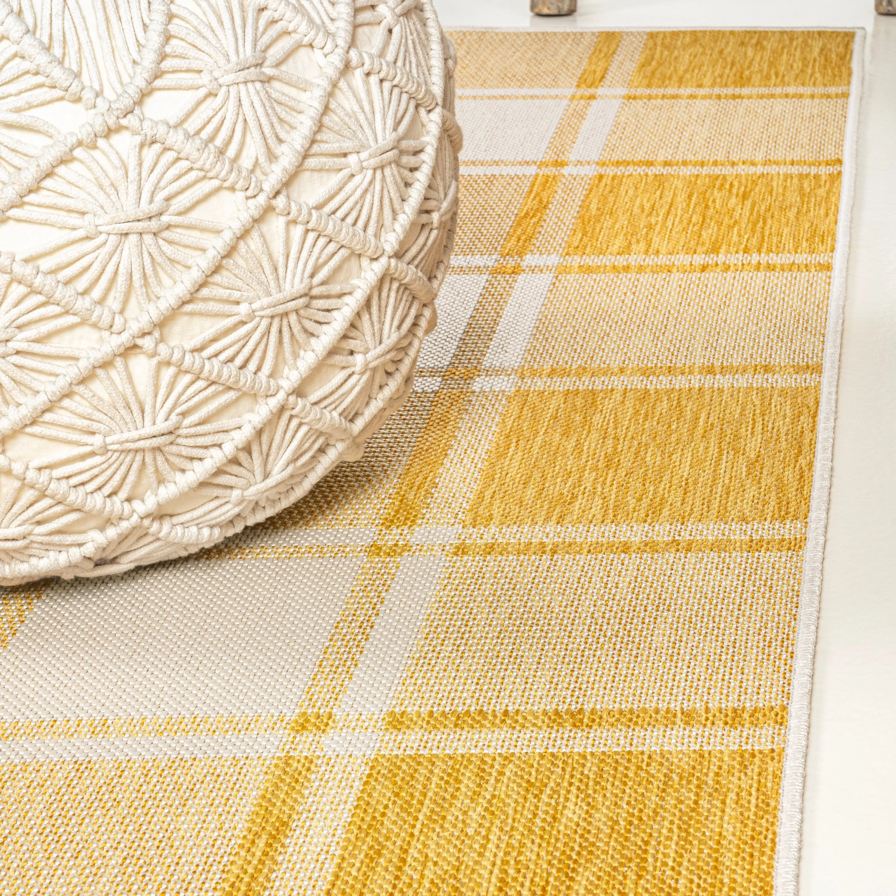 JONATHAN Y Lior Traditional Farmhouse Bold Gingham Indoor/Outdoor Area Rug